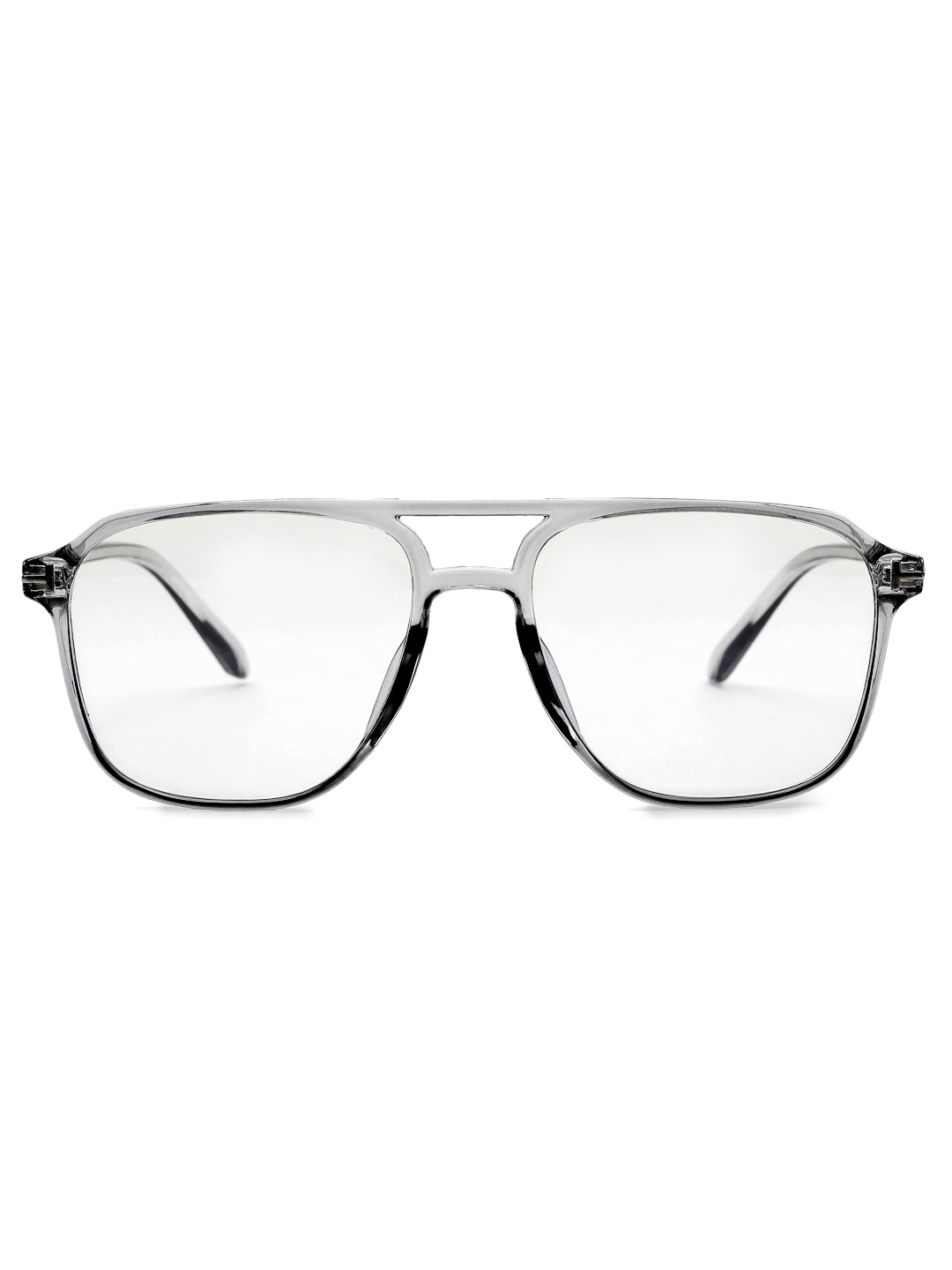 Aegira | Grey Small Full Rim Square Computer Glasses for Men & Women [Blue Block]