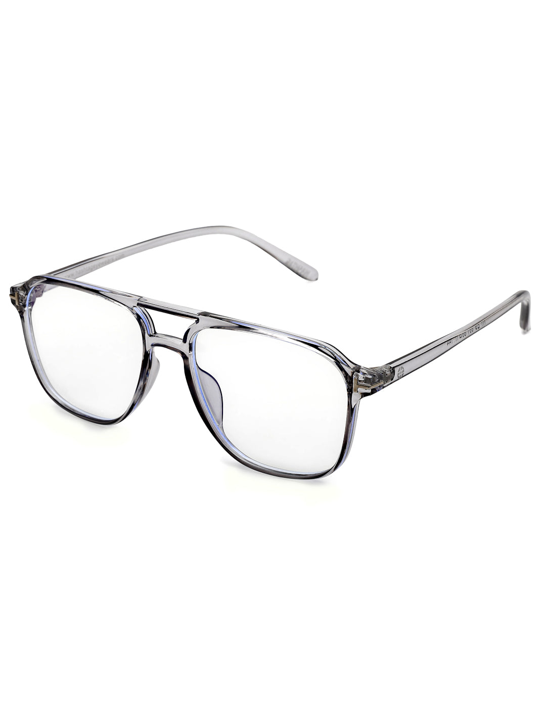 Aegira | Grey Small Full Rim Square Computer Glasses for Men & Women [Blue Block]