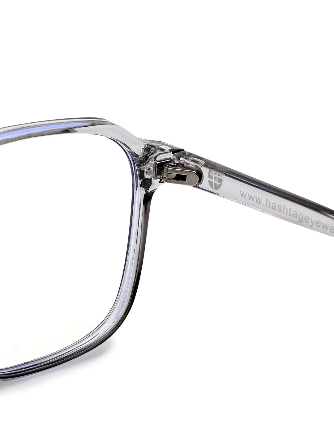 Aegira | Grey Small Full Rim Square Computer Glasses for Men & Women [Blue Block]