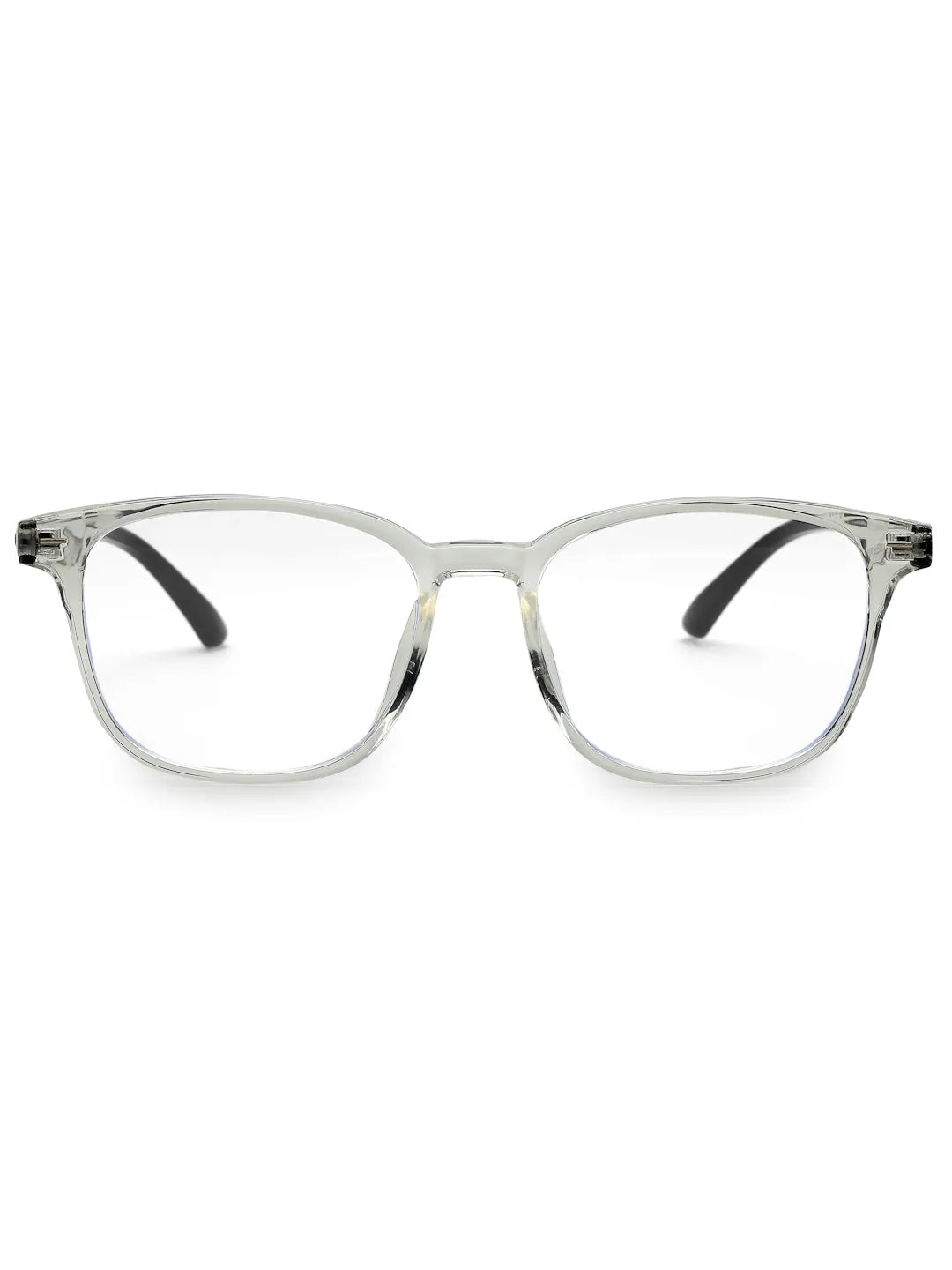 Vortara | Tranparent Medium Full Rim Wayfarer Computer Glasses for Men & Women [Blue Block]
