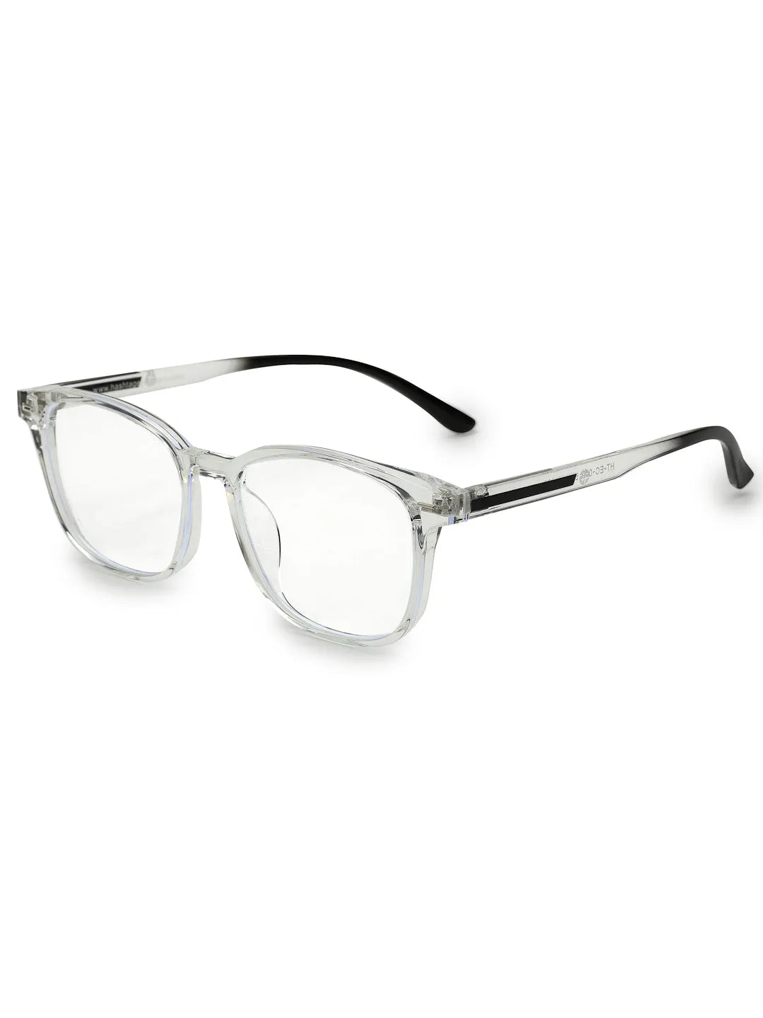 Vortara | Tranparent Medium Full Rim Wayfarer Computer Glasses for Men & Women [Blue Block]