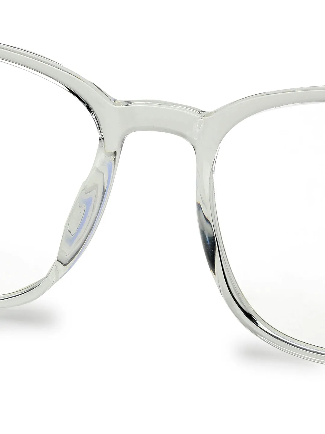 Vortara | Tranparent Medium Full Rim Wayfarer Computer Glasses for Men & Women [Blue Block]