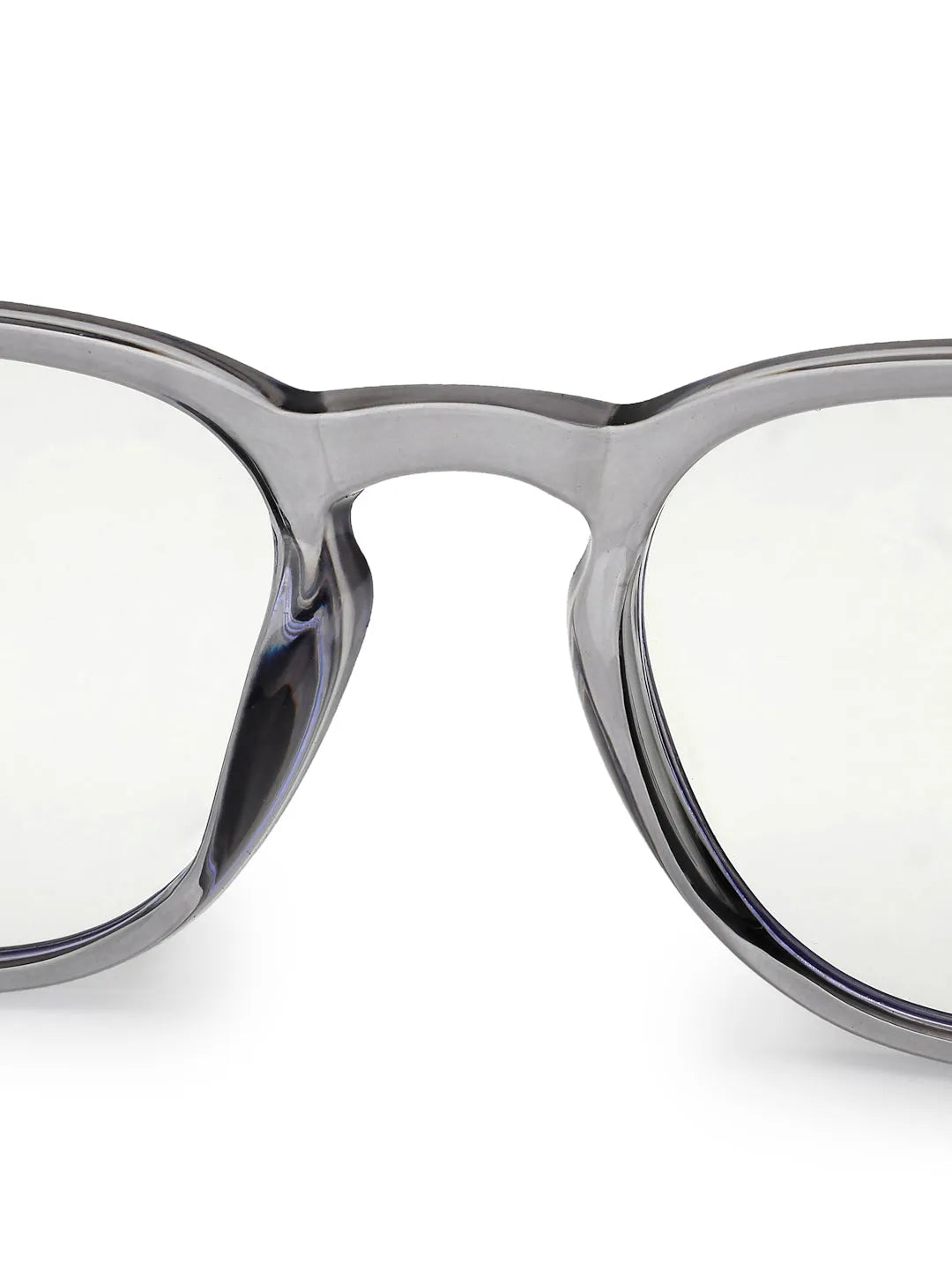 Rivena | Grey Small Full Rim Square Computer Glasses for Men & Women [Blue Block]