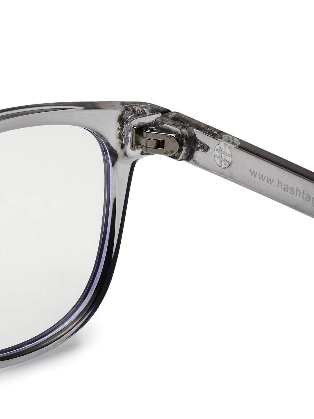 Rivena | Grey Small Full Rim Square Computer Glasses for Men & Women [Blue Block]