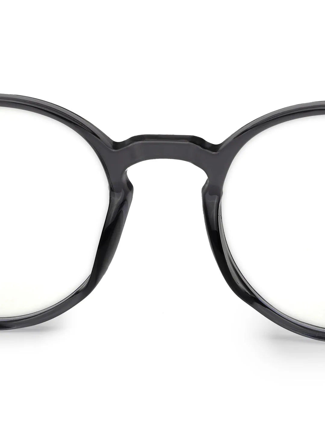 Auralis | Grey Small Full Rim Round Computer Glasses for Men & Women [Blue Block]