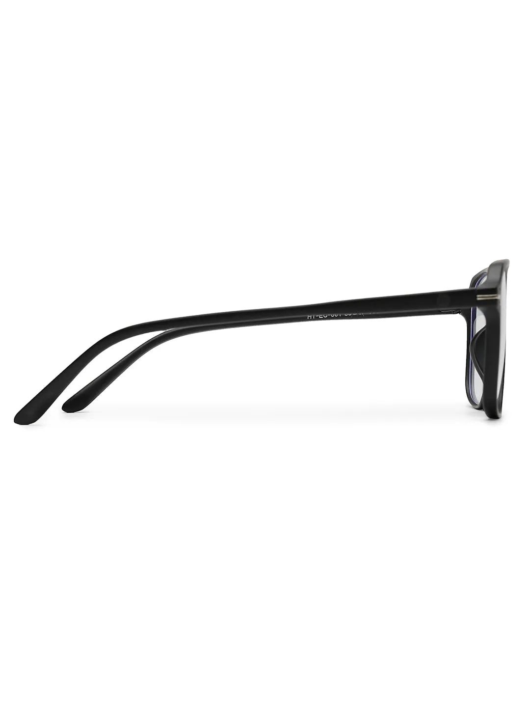 Aegira | Black Small Full Rim Square Computer Glasses for Men & Women [Blue Block]