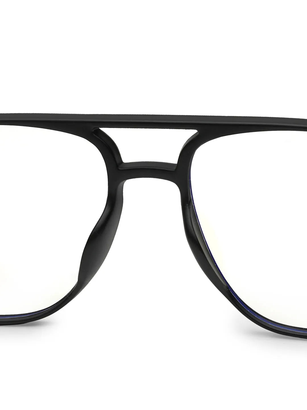 Aegira | Black Small Full Rim Square Computer Glasses for Men & Women [Blue Block]