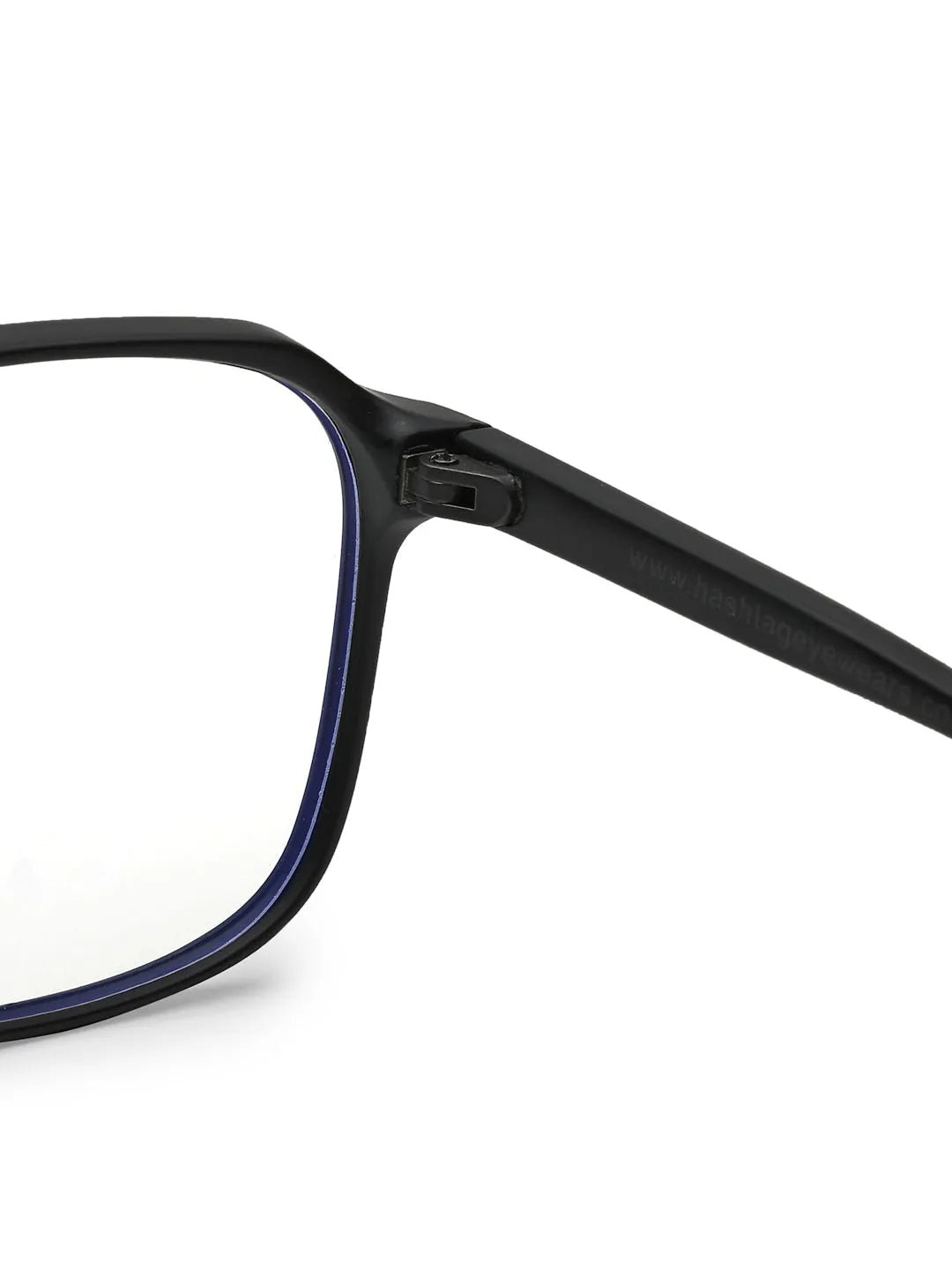 Aegira | Black Small Full Rim Square Computer Glasses for Men & Women [Blue Block]