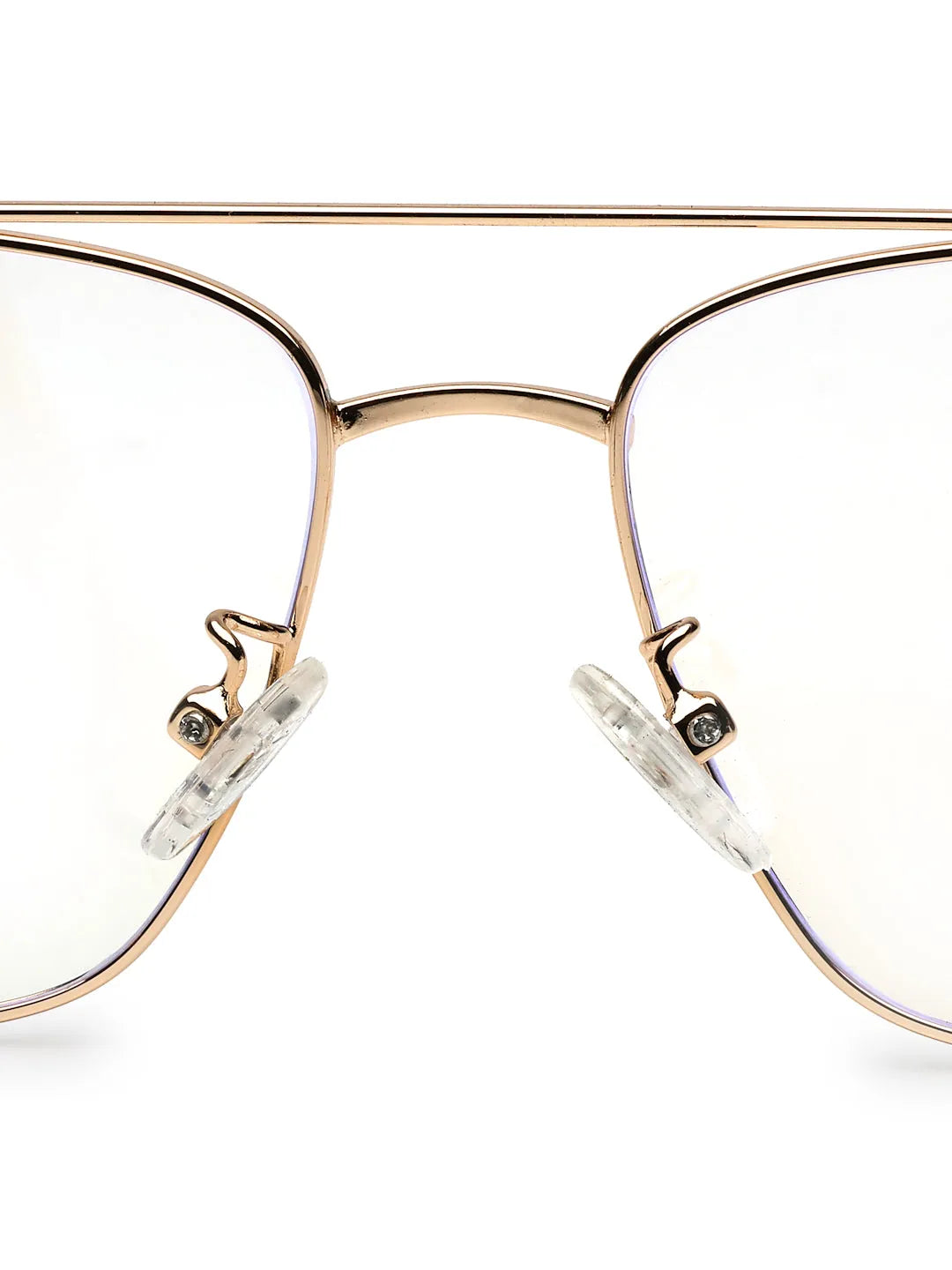 Nova | Black & Gold Medium Full Rim Square Computer Glasses for Men & Women [Blue Block]