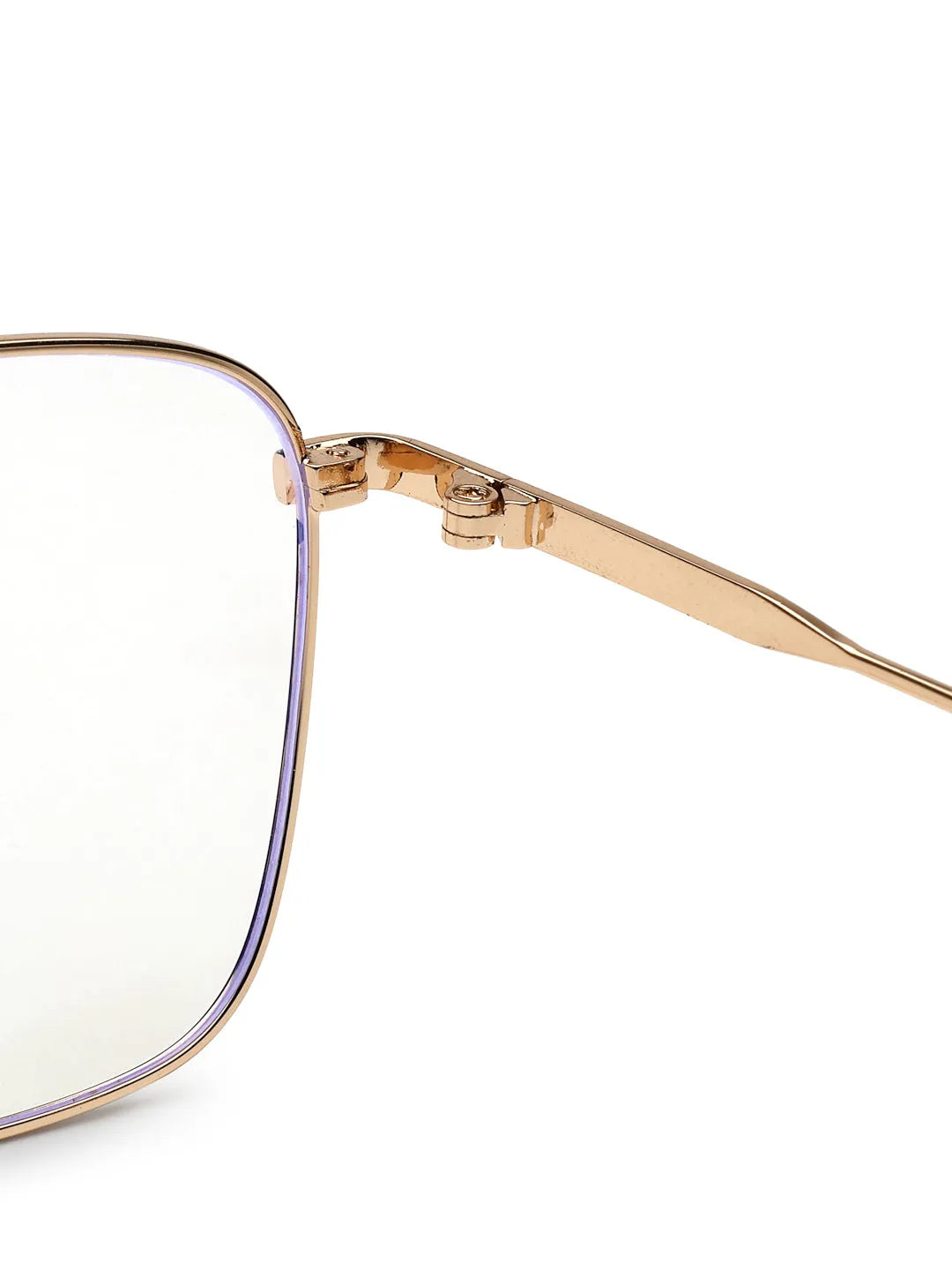 Nova | Black & Gold Medium Full Rim Square Computer Glasses for Men & Women [Blue Block]