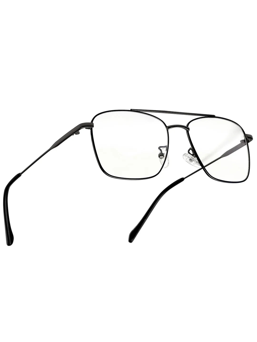 Nova | Mat Black Medium Full Rim Square Computer Glasses for Men & Women [Blue Block]