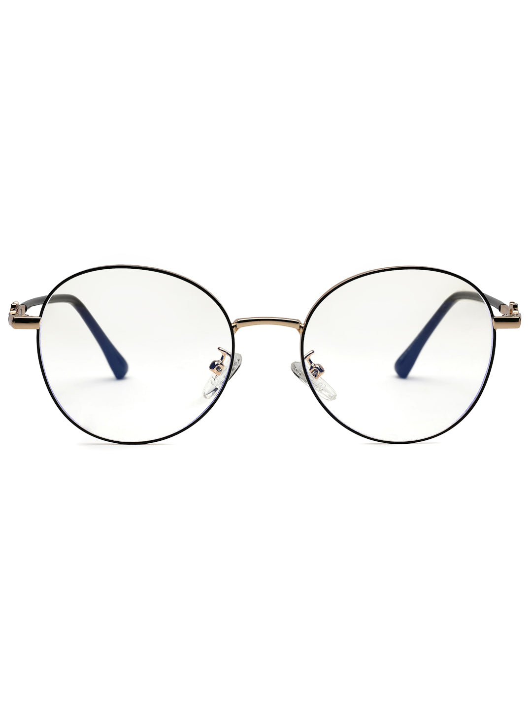 Astrid | Black Medium Full Rim Oval Computer Glasses for Men & Women [Blue Block]