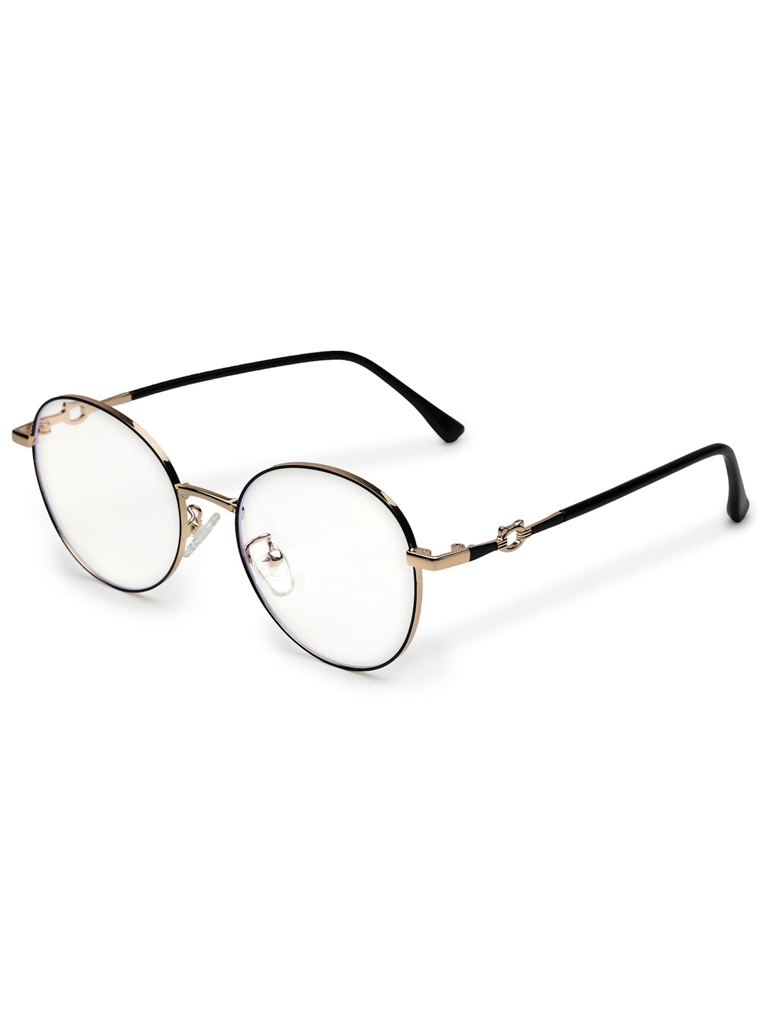 Astrid | Black Medium Full Rim Oval Computer Glasses for Men & Women [Blue Block]