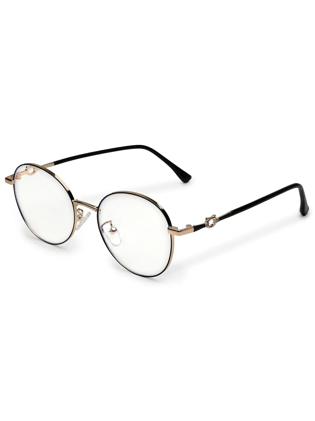 Astrid | Black Medium Full Rim Oval Computer Glasses for Men & Women [Blue Block]