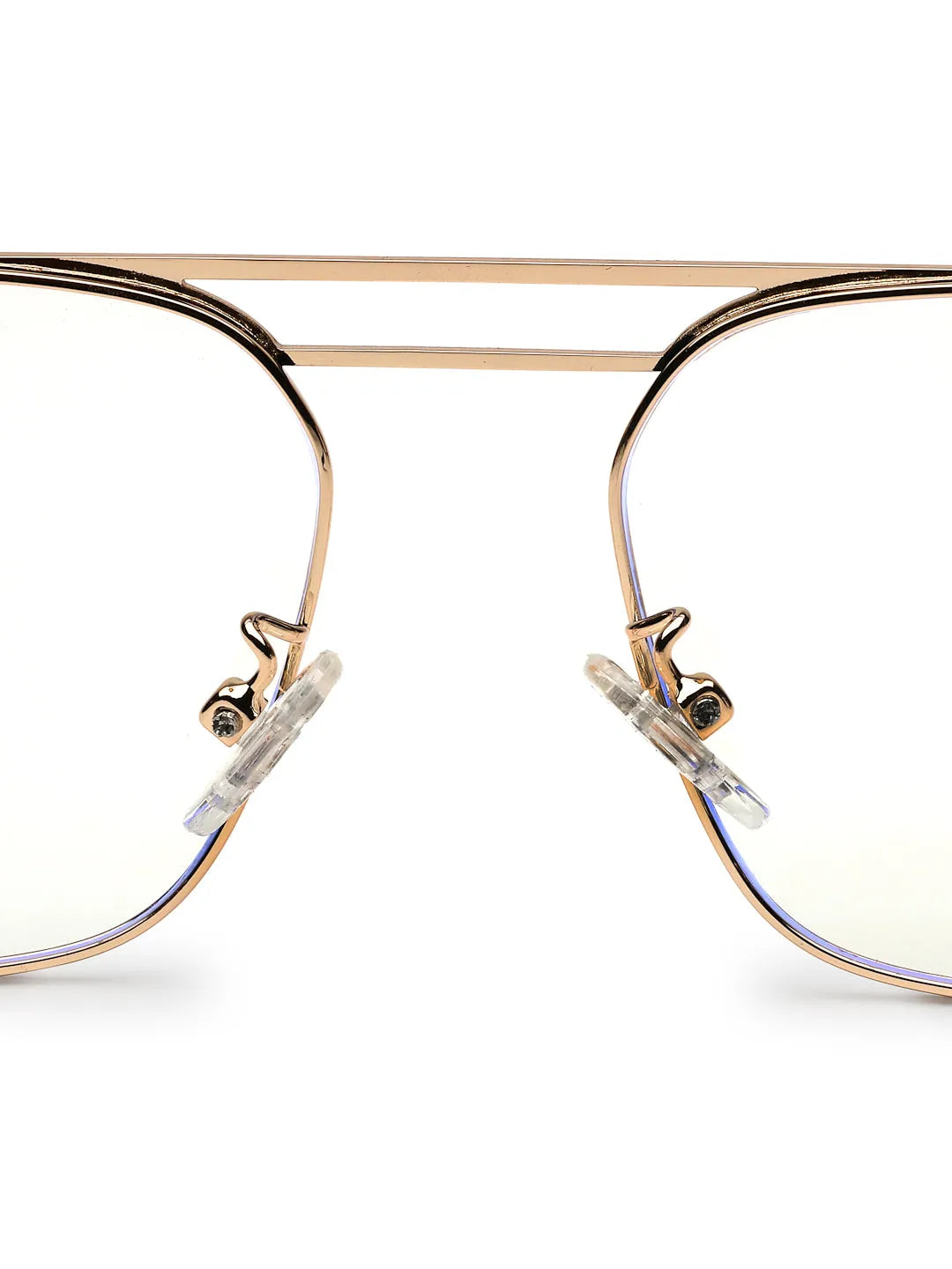 Neuron | Black & Golden Medium Full Rim RECTANGLE Computer Glasses for Men & Women [Blue Block]