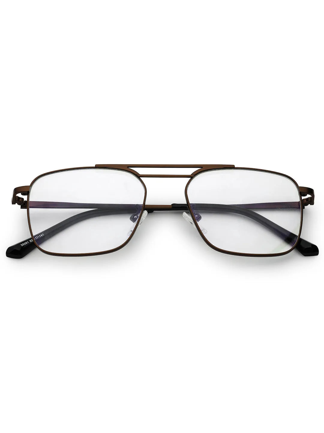 Neuron | Brown Medium Full Rim RECTANGLE Computer Glasses for Men & Women [Blue Block]
