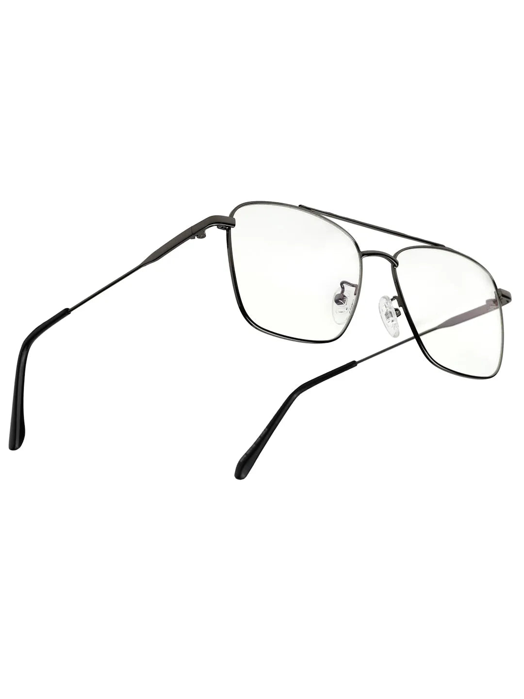 Nova | Grey Medium Full Rim Square Computer Glasses for Men & Women [Blue Block]