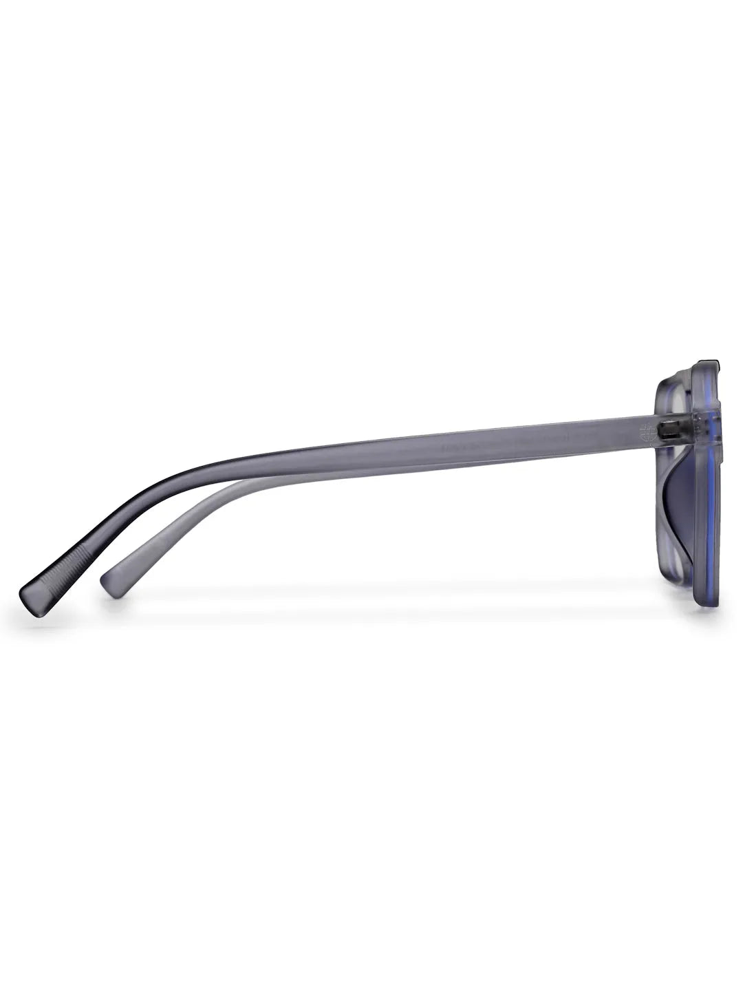 Lumnos | Grey Medium Full Rim Square Computer Glasses for Men & Women [Blue Block]