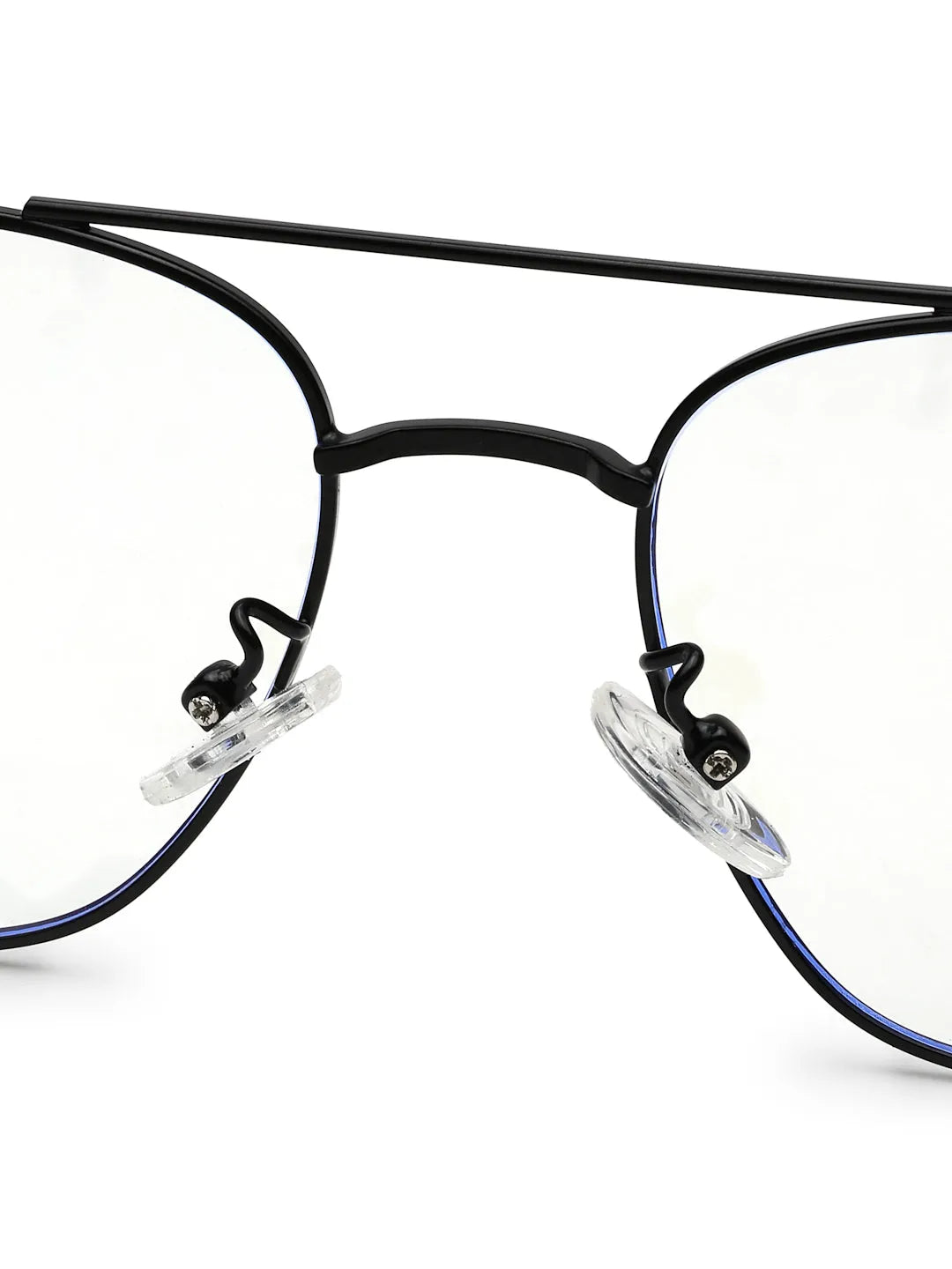 Jovion | Black Medium Full Rim RECTANGLE Computer Glasses for Men & Women [Blue Block]