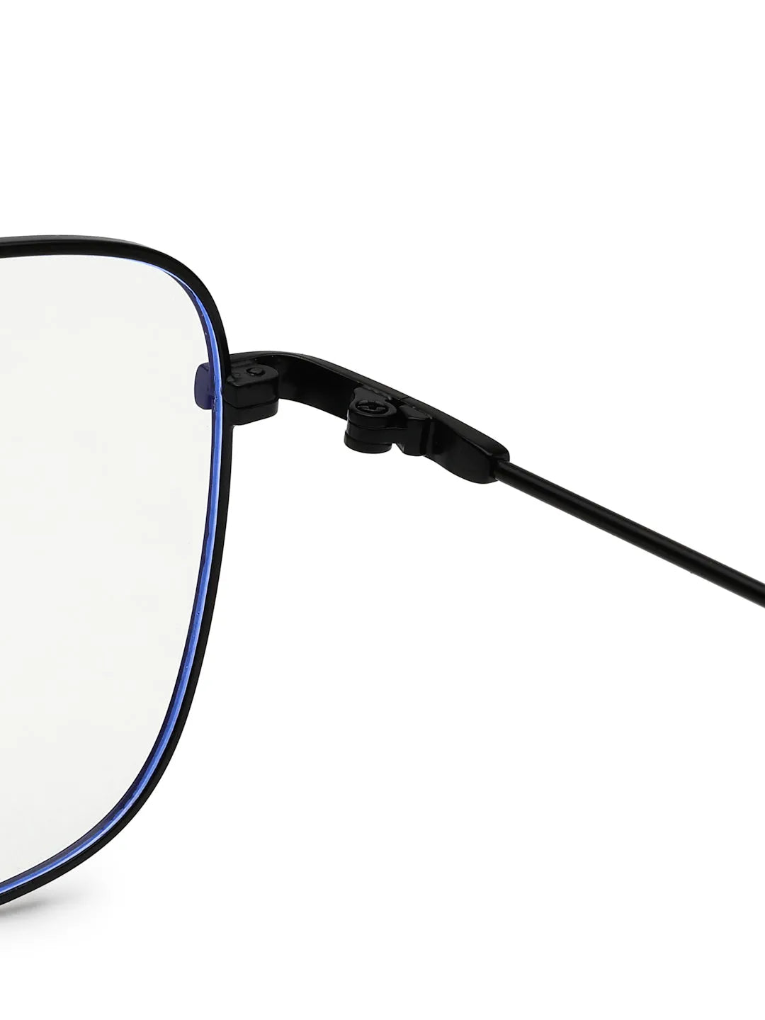 Jovion | Black Medium Full Rim RECTANGLE Computer Glasses for Men & Women [Blue Block]