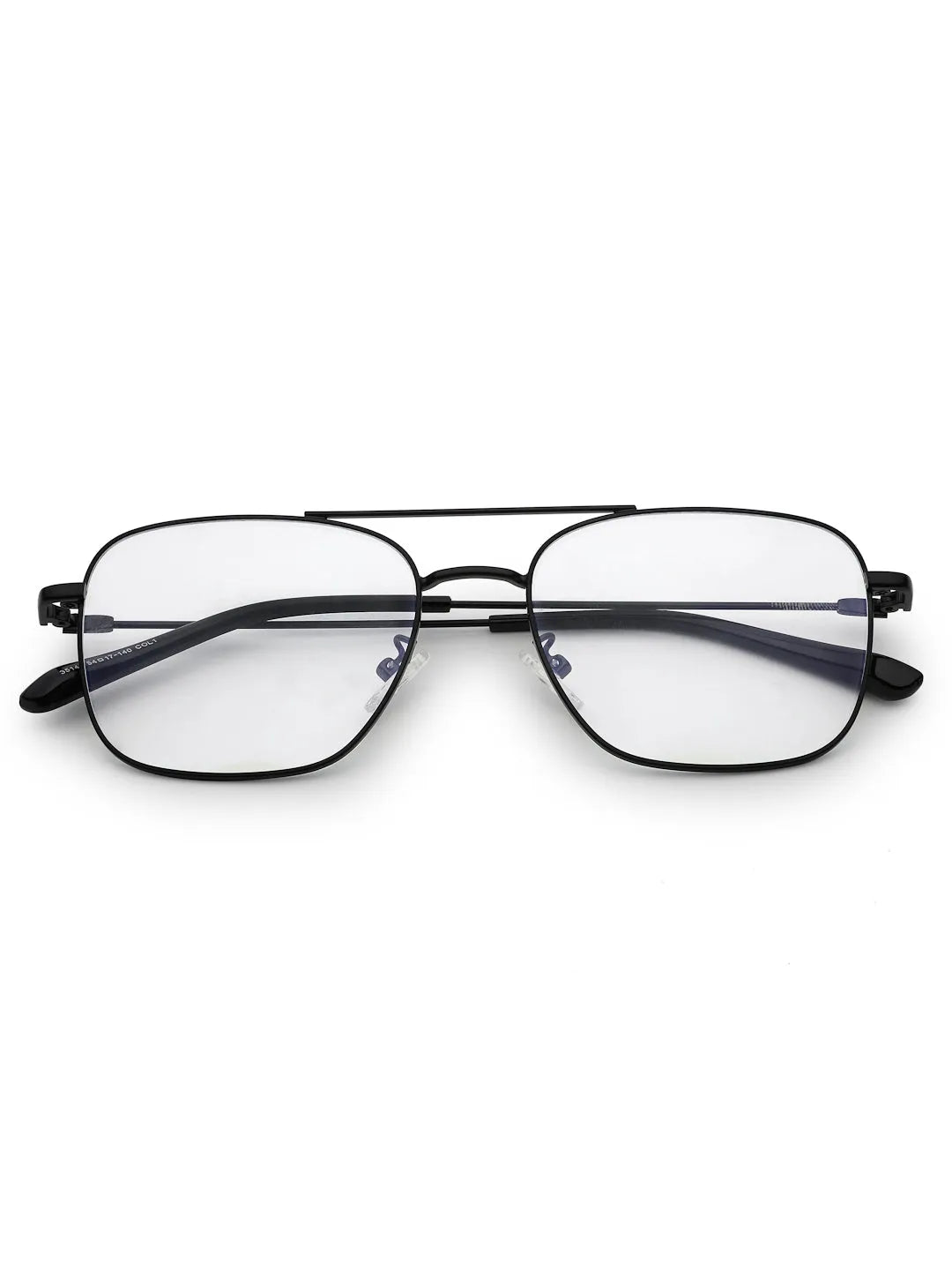 Jovion | Black Medium Full Rim RECTANGLE Computer Glasses for Men & Women [Blue Block]