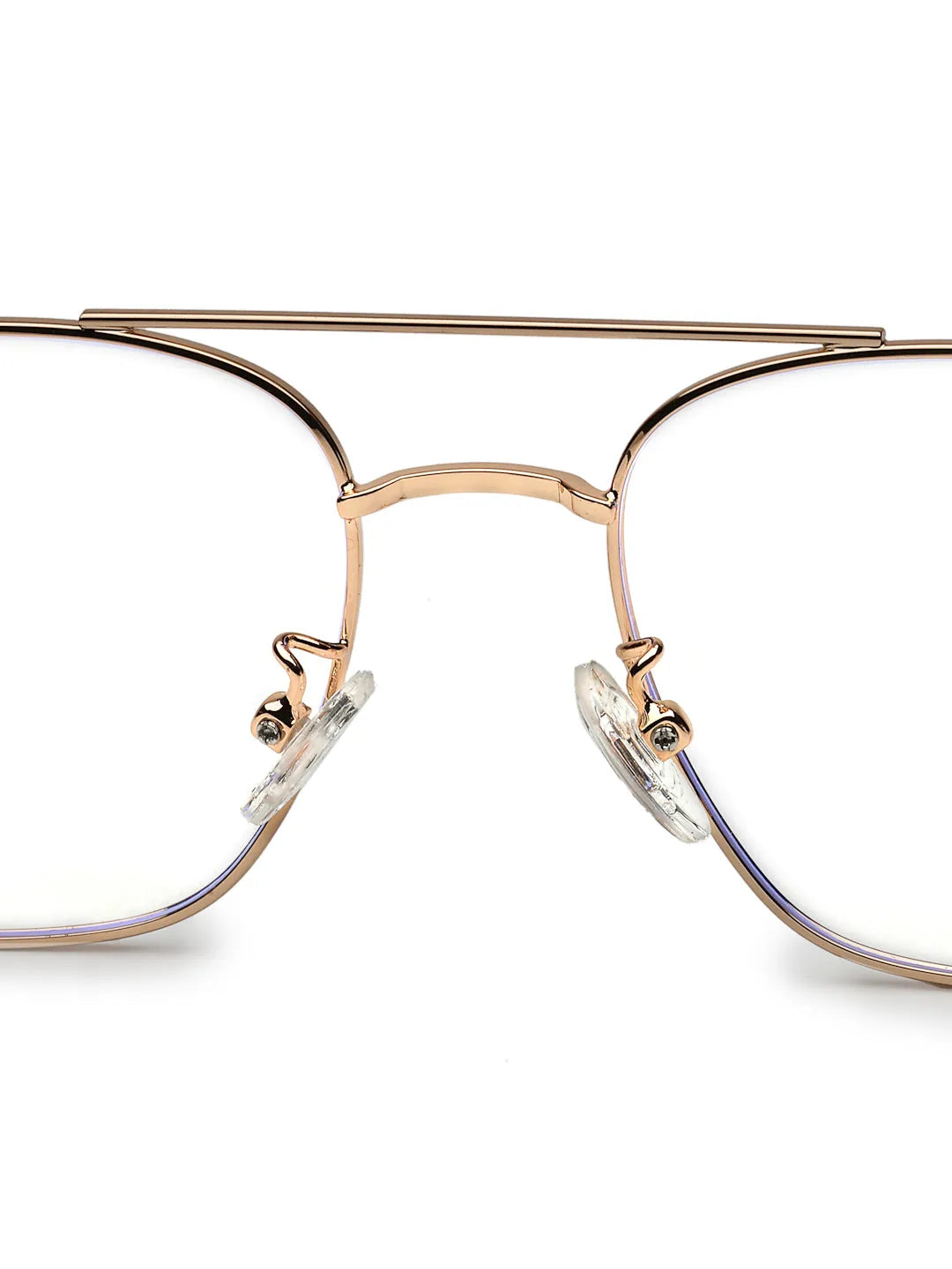 Jovion | Black & Gold Medium Full Rim RECTANGLE Computer Glasses for Men & Women [Blue Block]