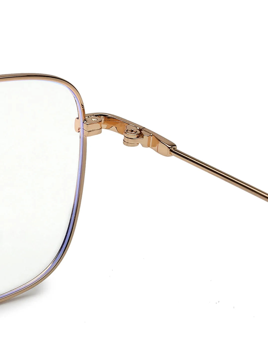 Jovion | Black & Gold Medium Full Rim RECTANGLE Computer Glasses for Men & Women [Blue Block]