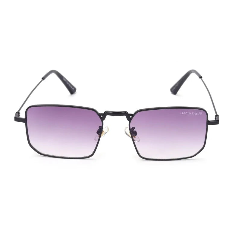 Feryn | Gradient Purple Full Rim Rectangle Sunglasses Men & Women for Medium [UV-protected]