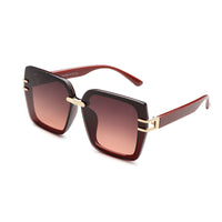 Valoria | Wine Red Large Full Rim Square Sunglasses for Women [UV-protected]