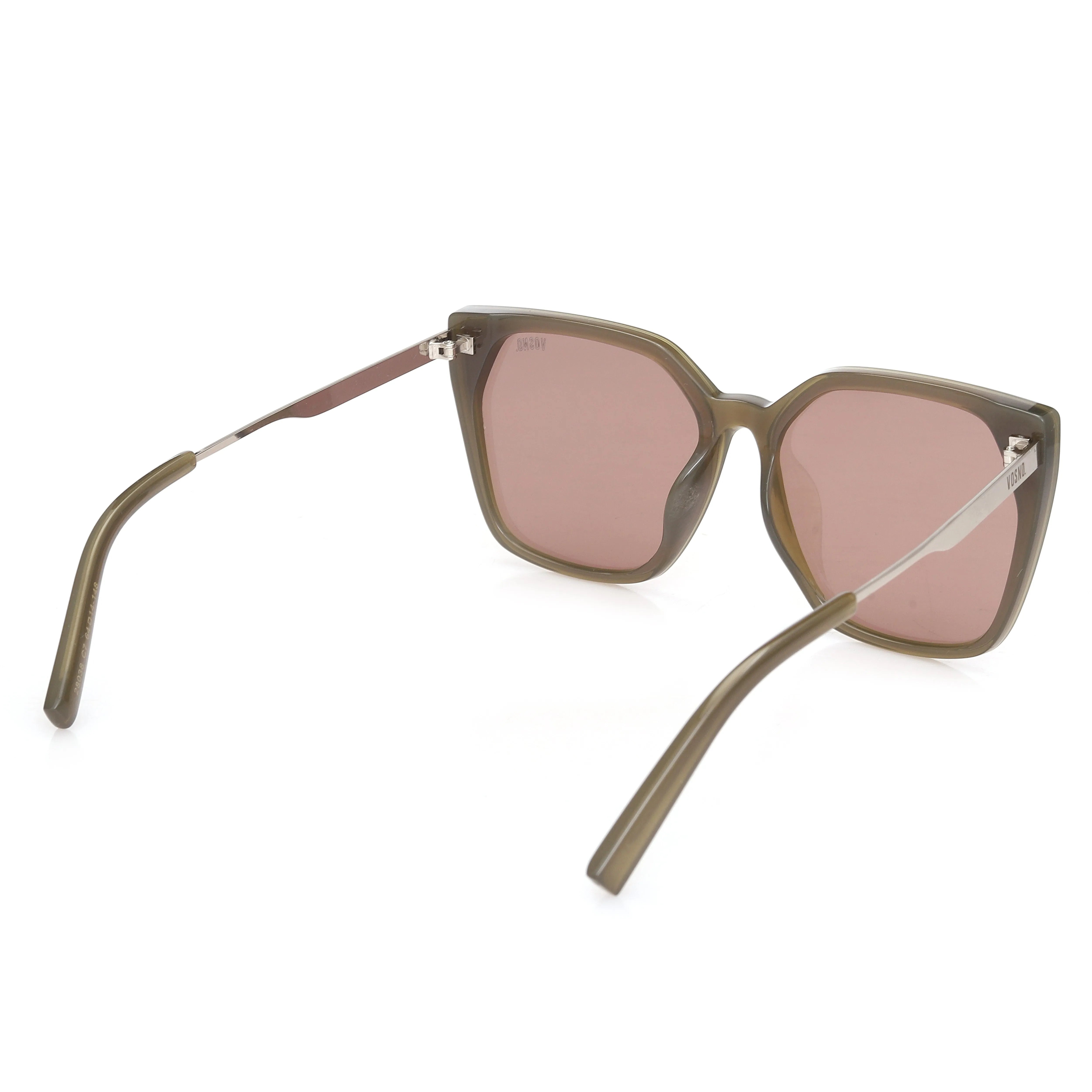 Sylor | Transparent Green Extra-Large Full Rim Butterfly Sunglasses for Women [Polarized] HASHTAG X VOSNO