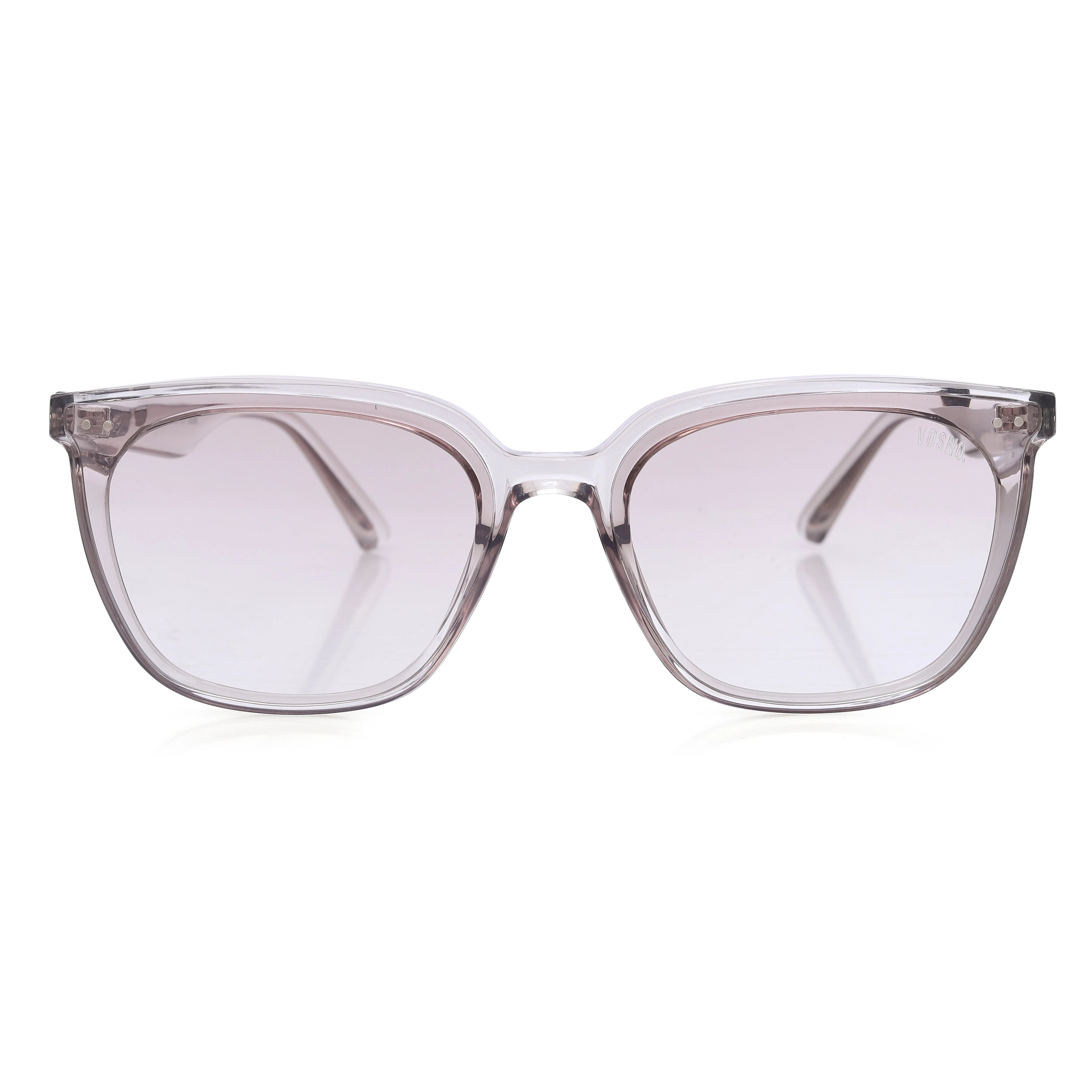 Sorin | Transparent Extra-Large Full Rim Square Sunglasses for Men & Women [UV-protected] HASHTAG X VOSNO