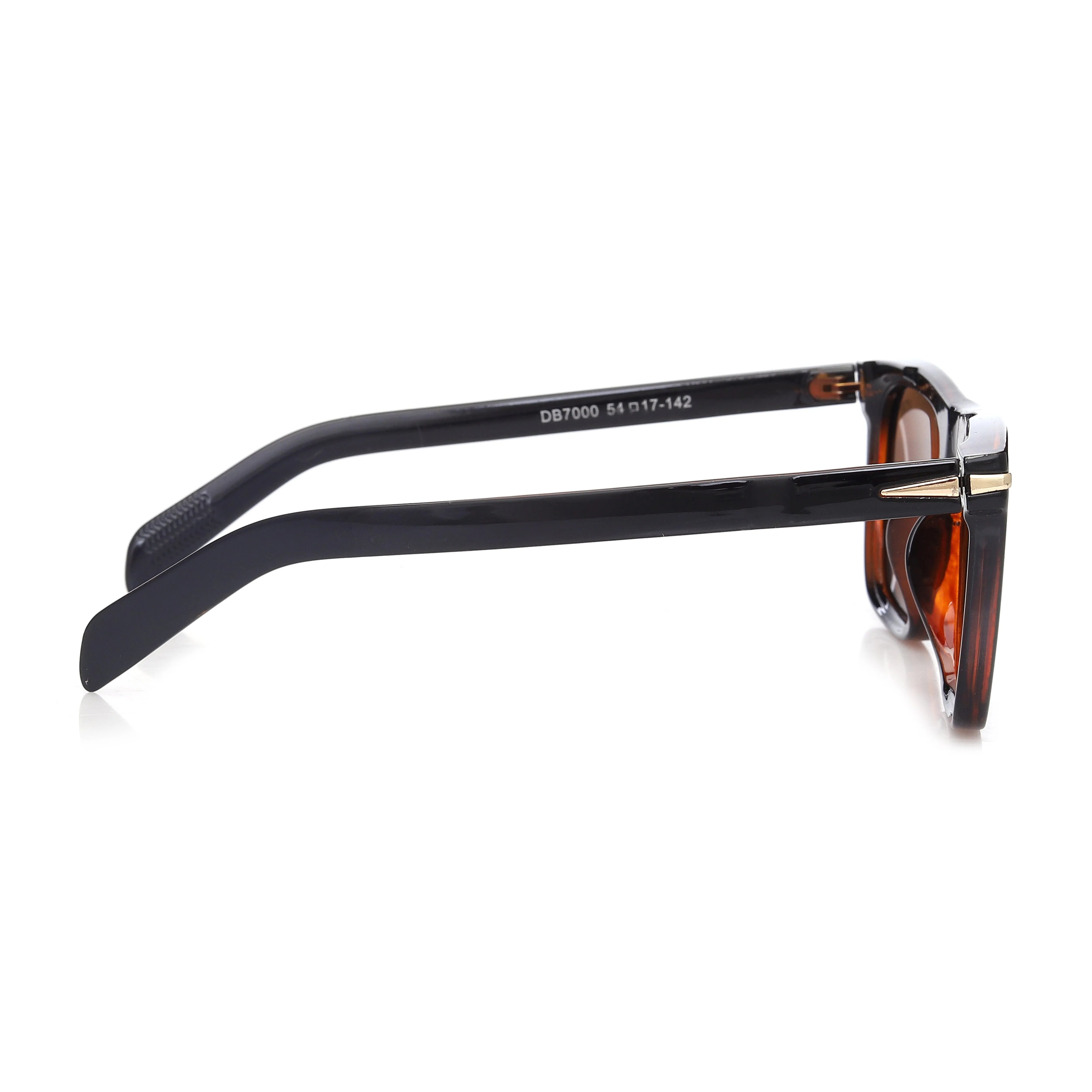 Xyra | Black/Brown Medium Full Rim Wayfarer Sunglasses for Men & Women [Polarized] HASHTAG X VOSNO