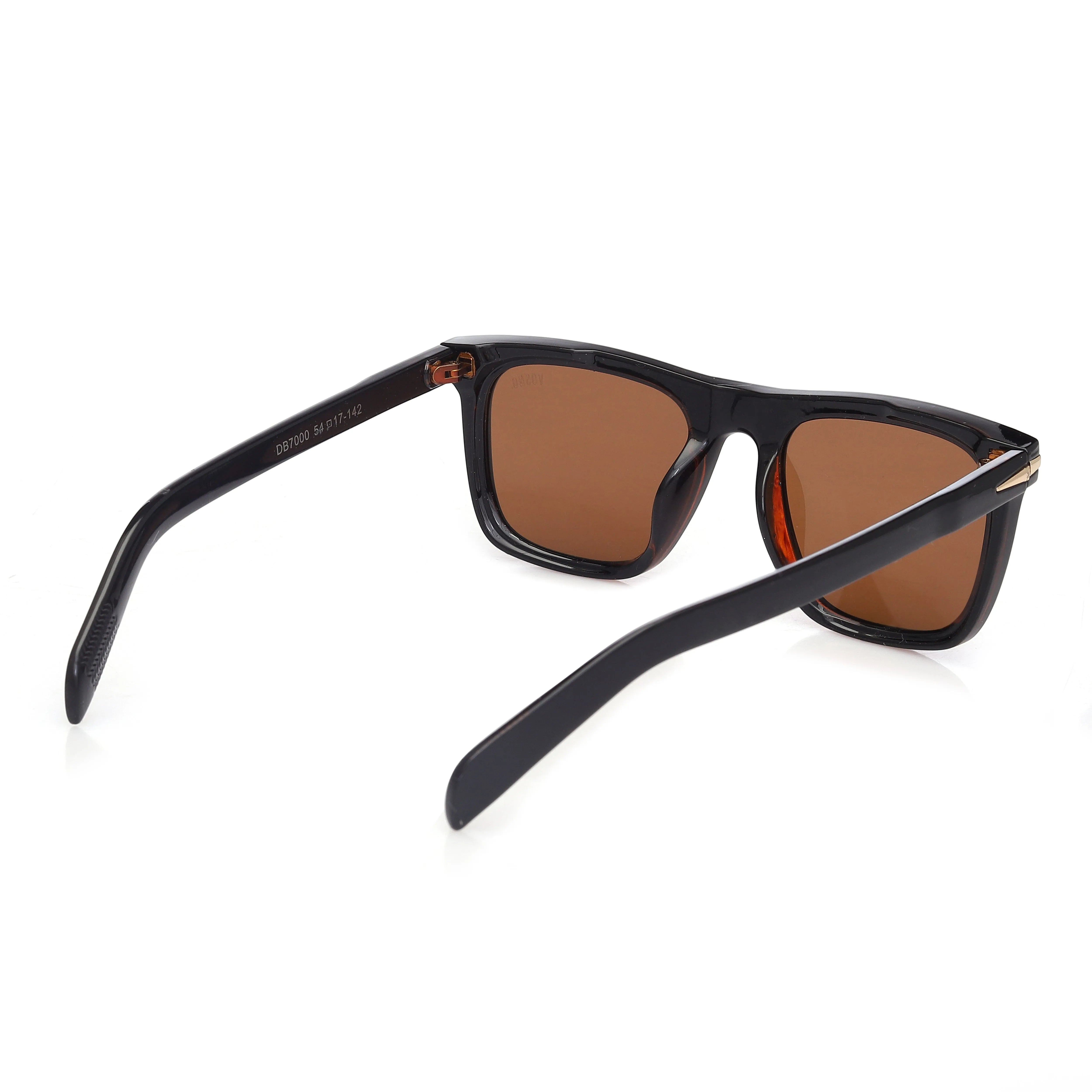 Xyra | Black/Brown Medium Full Rim Wayfarer Sunglasses for Men & Women [Polarized] HASHTAG X VOSNO