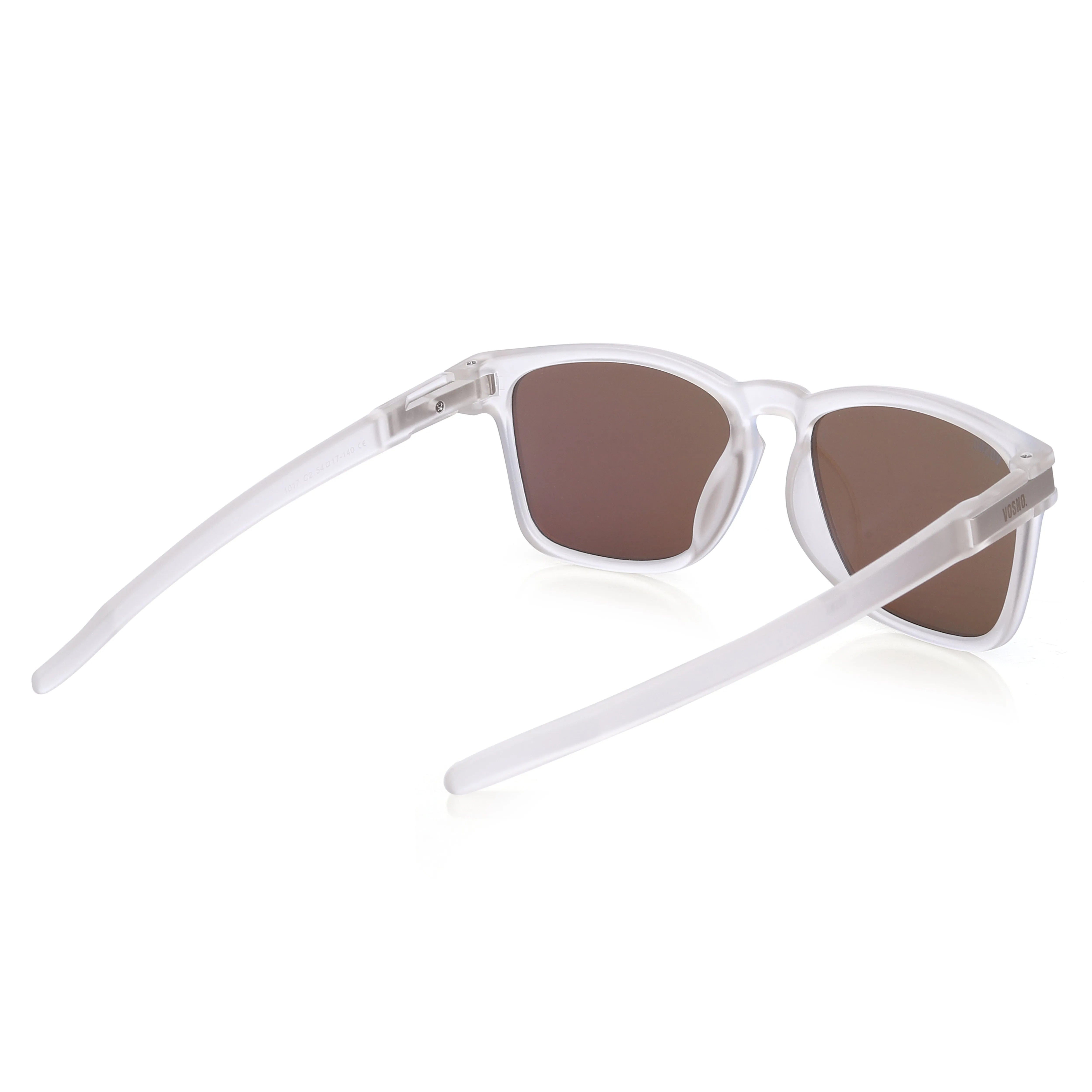 Yvara | Transparent Blue Large Full Rim Wayfarer Sunglasses for Men & Women [Polarized] HASHTAG X VOSNO