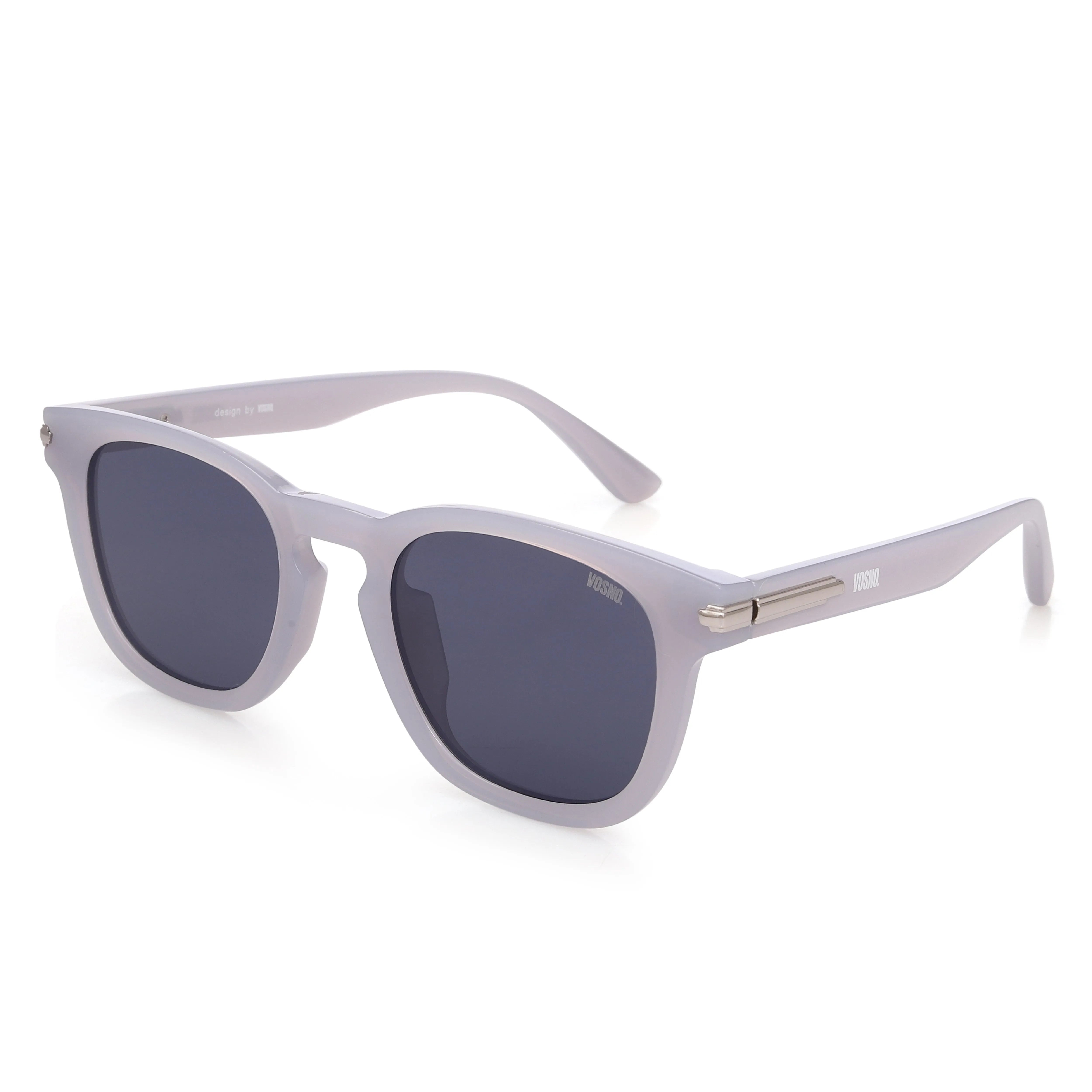 Tayra | Grey Extra-Large Full Rim Wayfarer Sunglasses for Men & Women [Polarized] HASHTAG X VOSNO