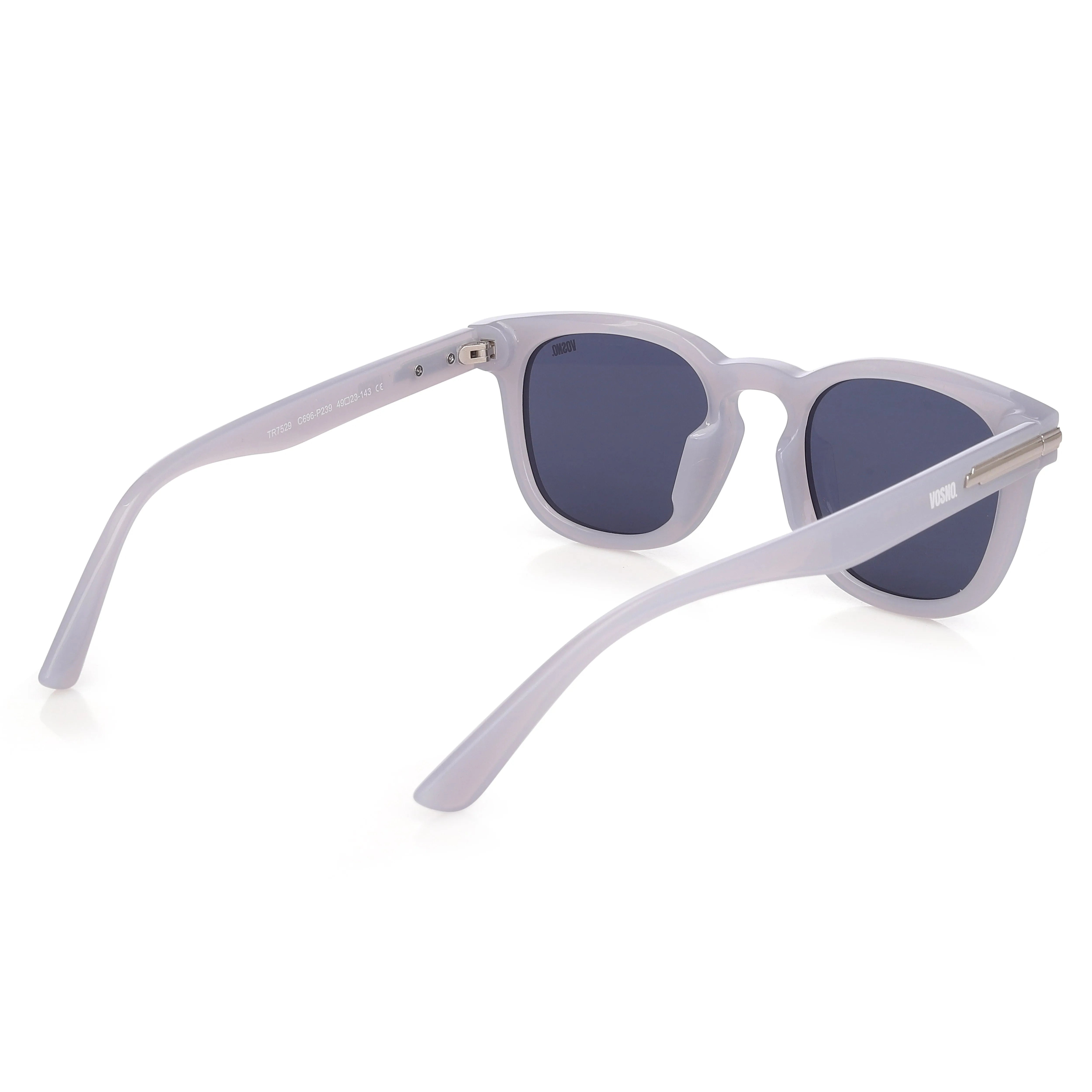 Tayra | Grey Extra-Large Full Rim Wayfarer Sunglasses for Men & Women [Polarized] HASHTAG X VOSNO