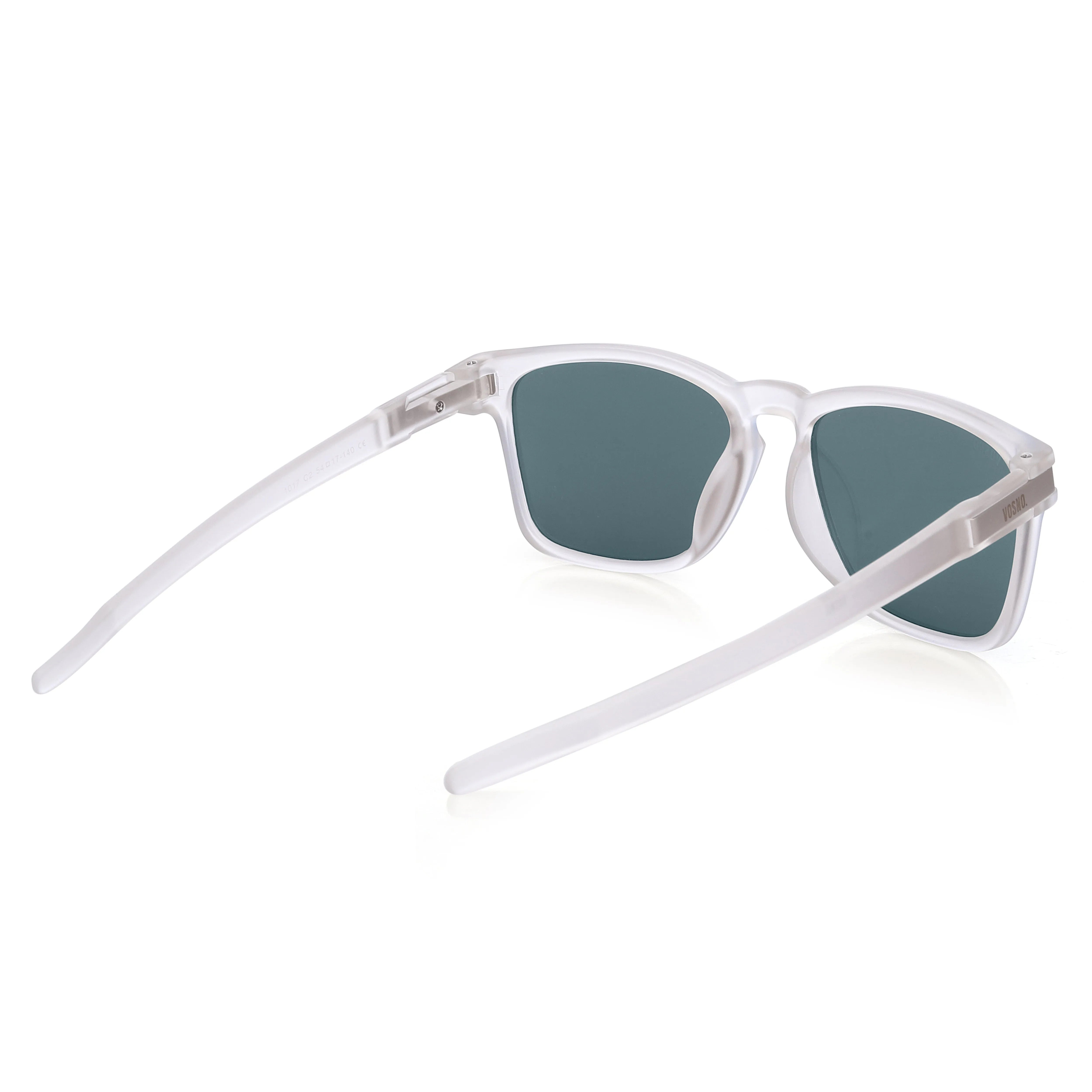 Yvara | Transparent Red Large Full Rim Wayfarer Sunglasses for Men & Women [Polarized] HASHTAG X VOSNO