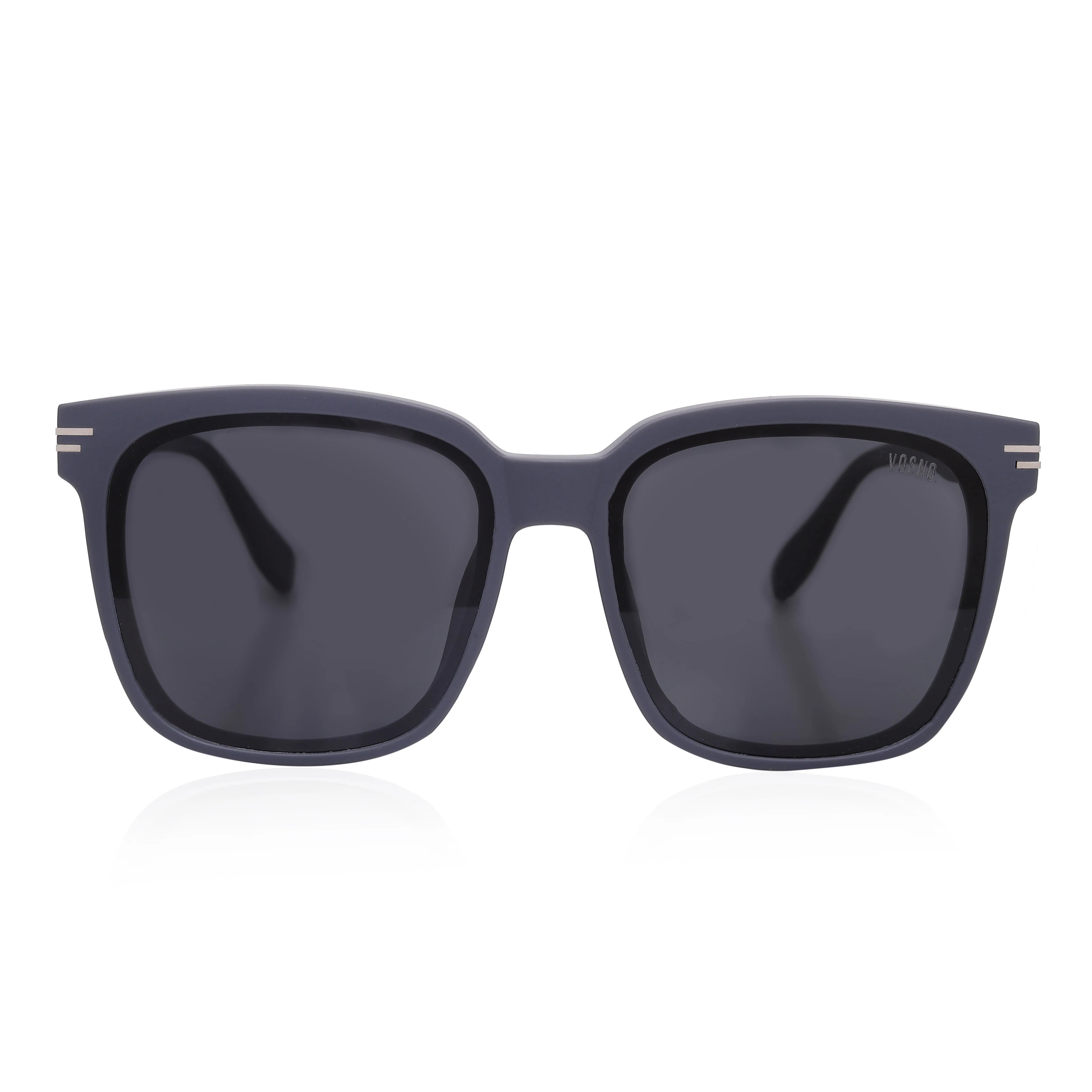 Talora | Grey Extra-Large Full Rim Wayfarer Sunglasses for Men & Women [Polarized] HASHTAG X VOSNO