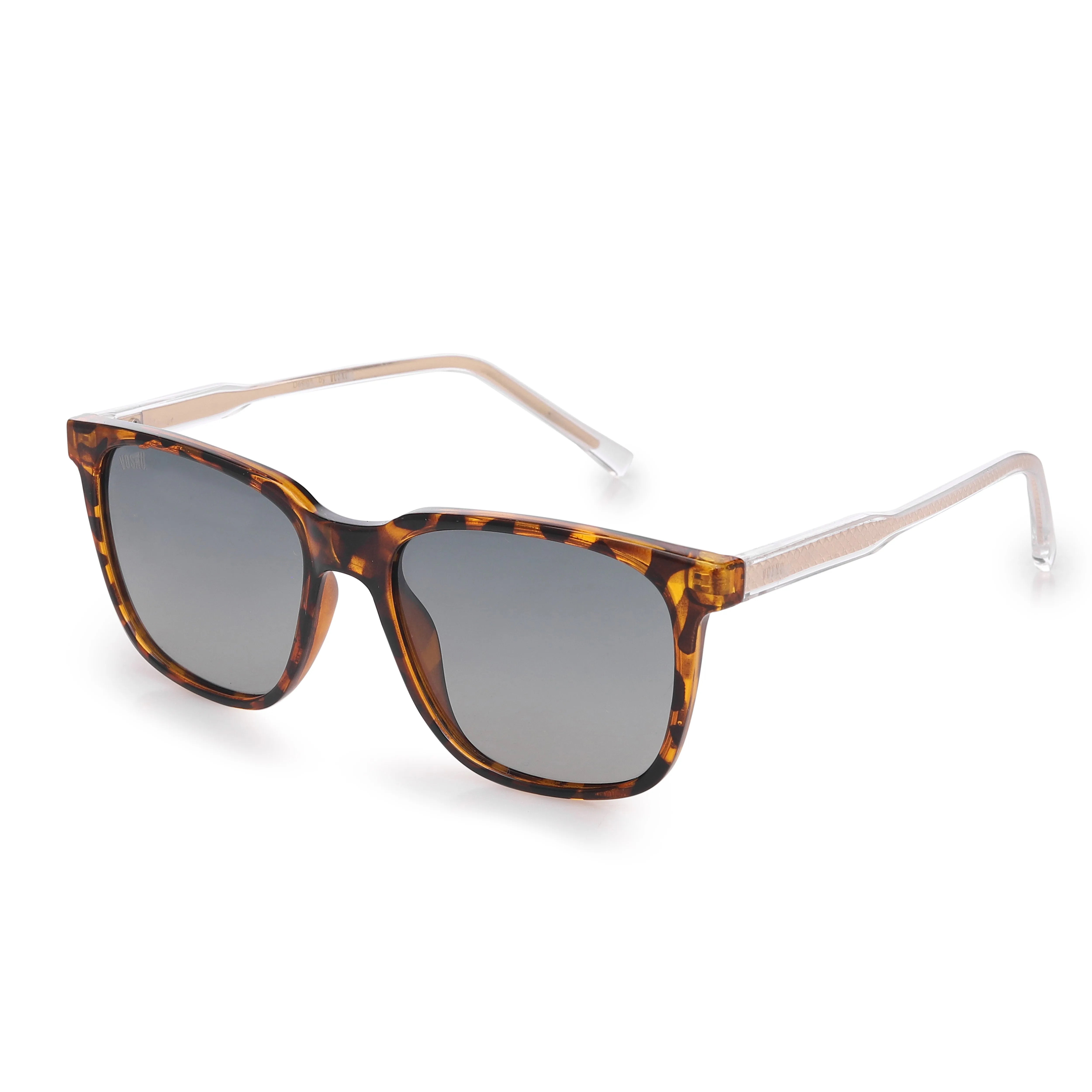 Sorya | Tiger Texture Extra-Large Full Rim Square Sunglasses for Men & Women [Polarized] HASHTAG X VOSNO