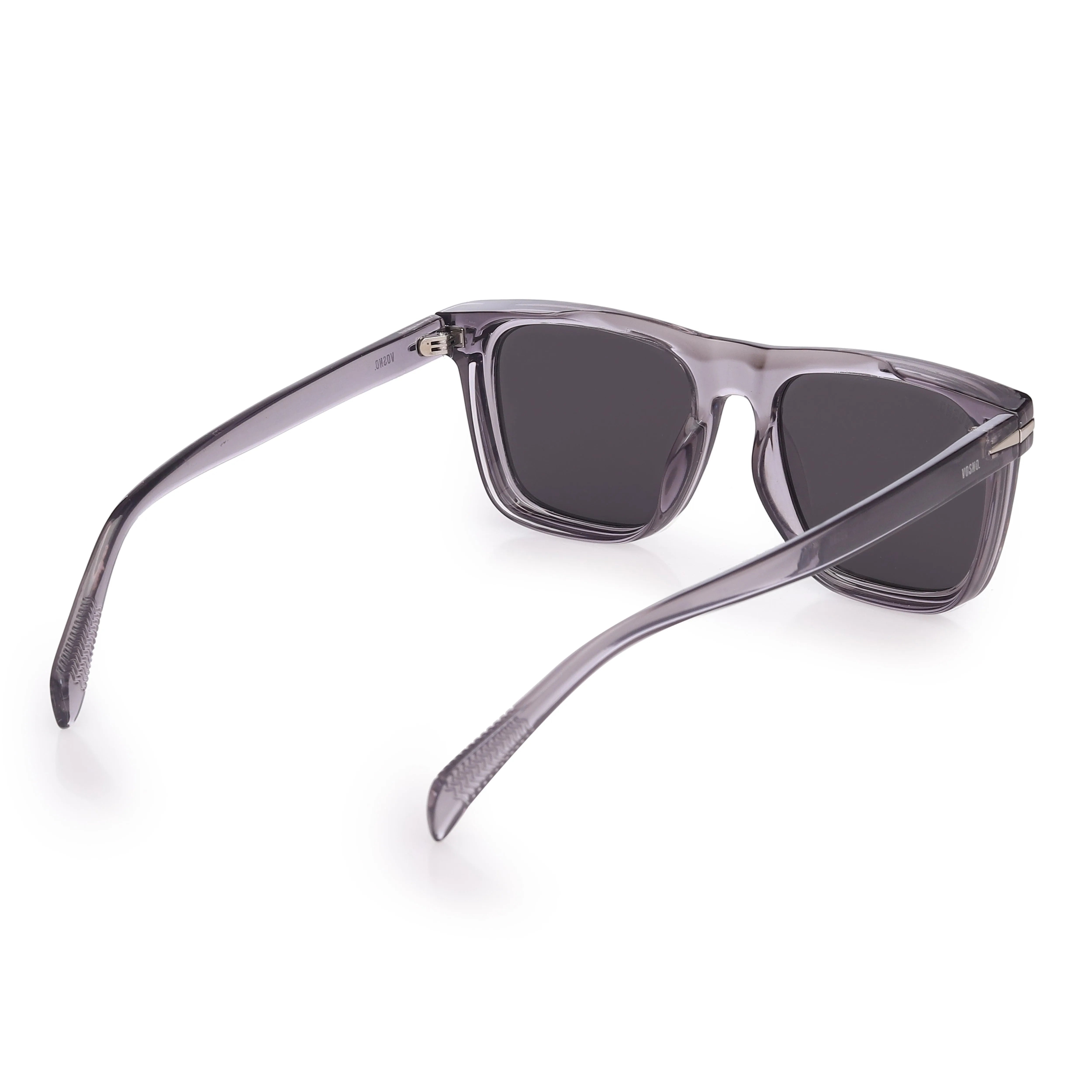 Xorin | Grey Extra-Large Full Rim Wayfarer Sunglasses for Men & Women [Polarized] HASHTAG X VOSNO