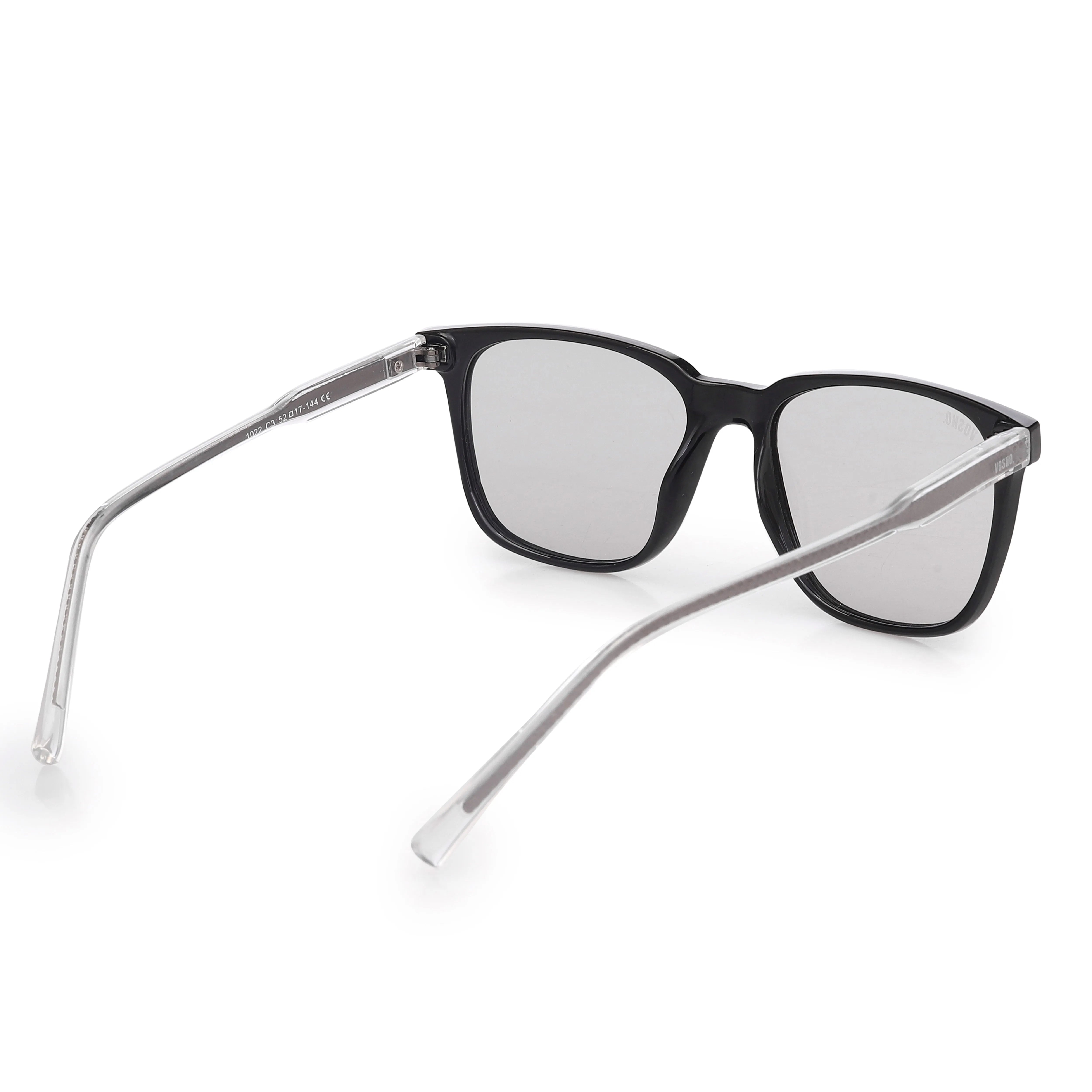 Sorya | Black Extra-Large Full Rim Square Sunglasses for Men & Women [Polarized] HASHTAG X VOSNO