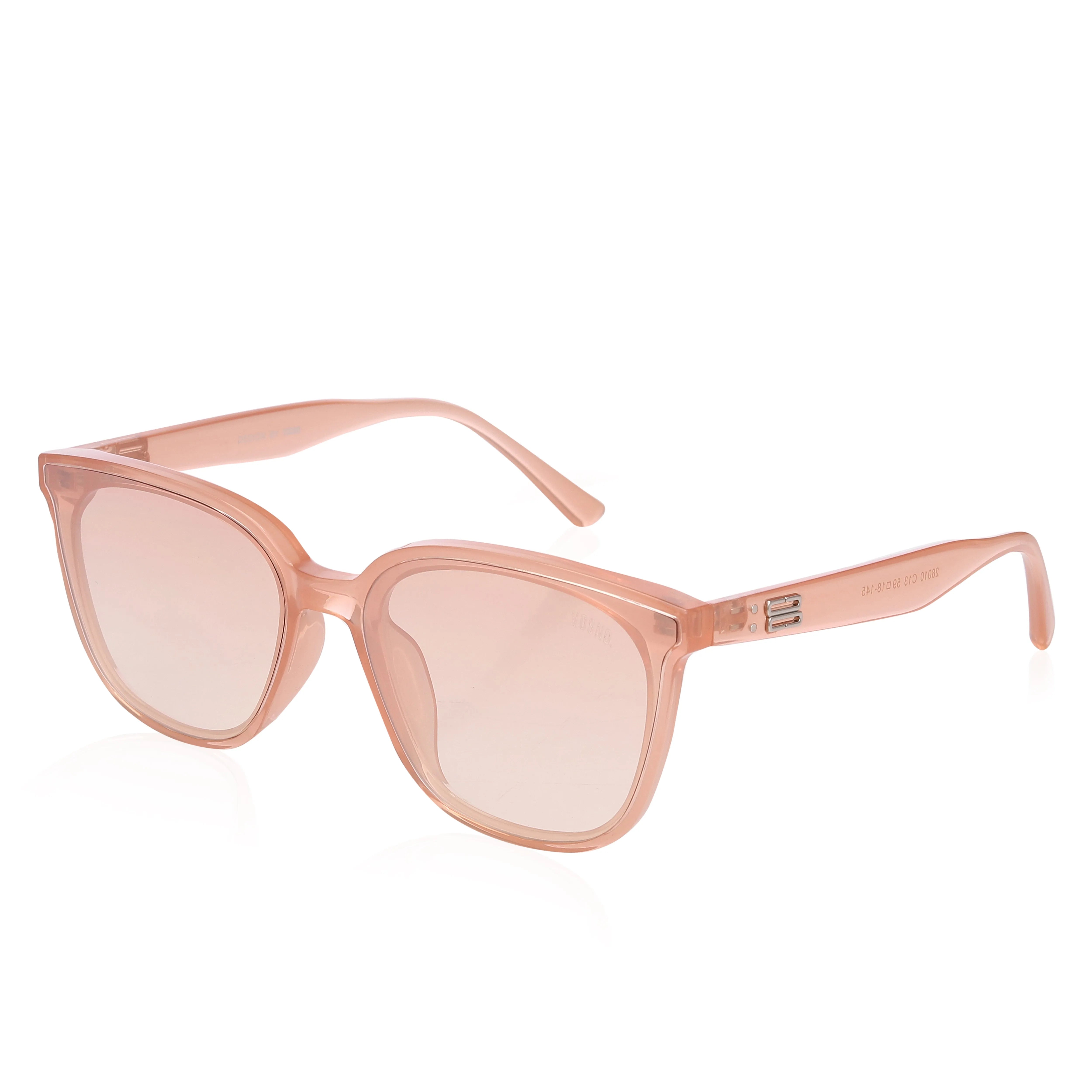 Thryna | Transparent Orange Extra-Large Full Rim Wayfarer Sunglasses for Women [UV-protected] HASHTAG X VOSNO