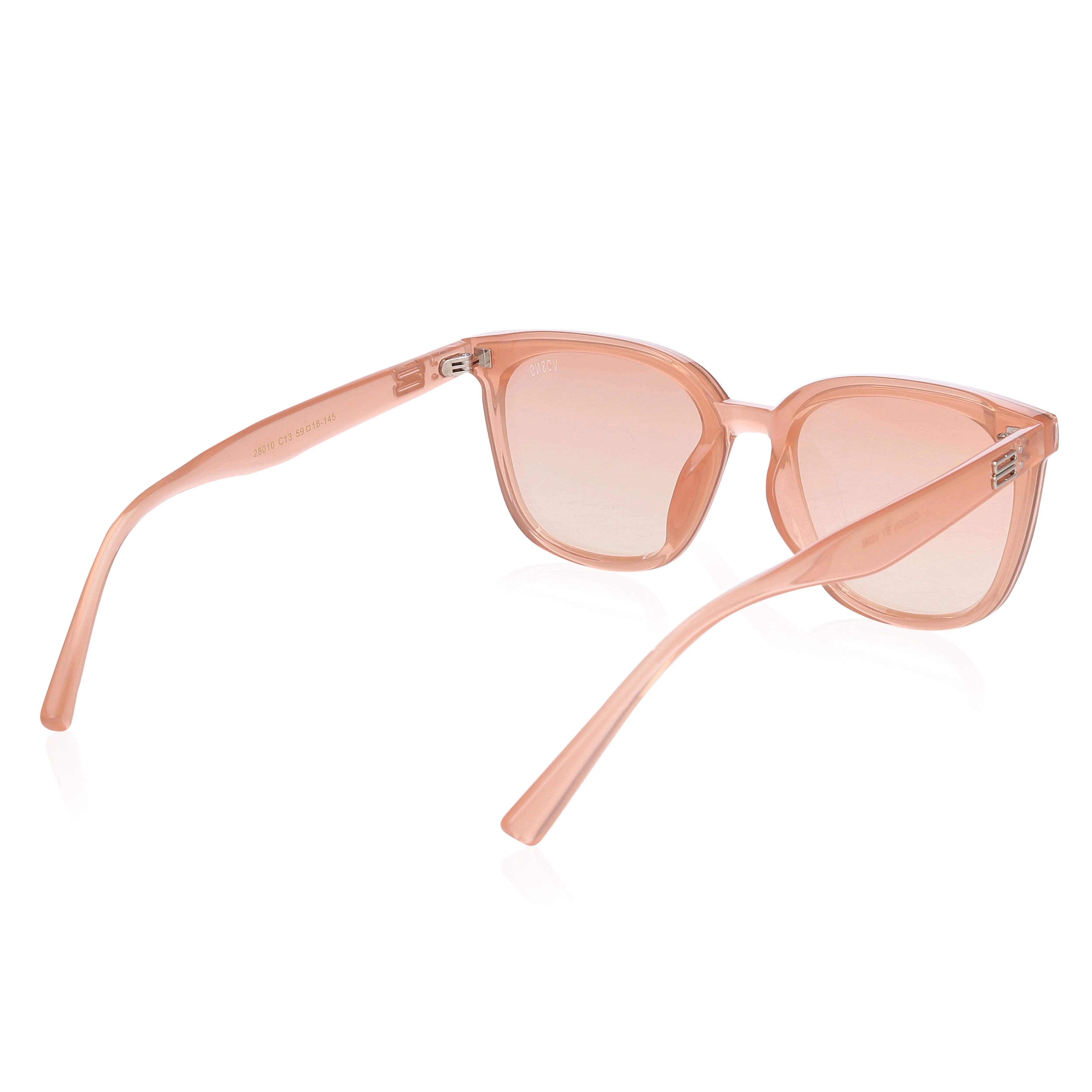 Thryna | Transparent Orange Extra-Large Full Rim Wayfarer Sunglasses for Women [UV-protected] HASHTAG X VOSNO