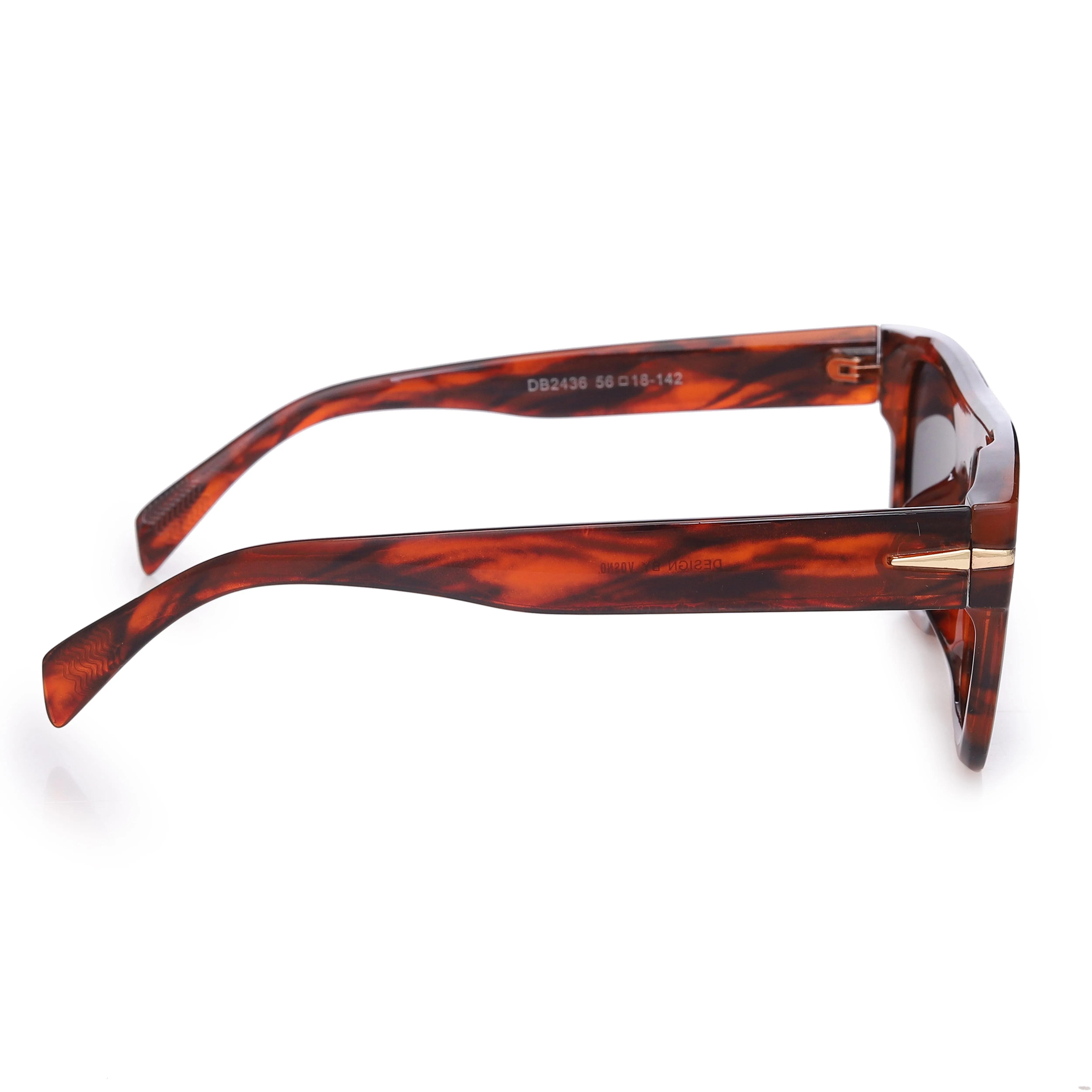 Tyros | Black/Brown Texture Extra-Large Full Rim Wayfarer Sunglasses for Men & Women [Polarized] HASHTAG X VOSNO