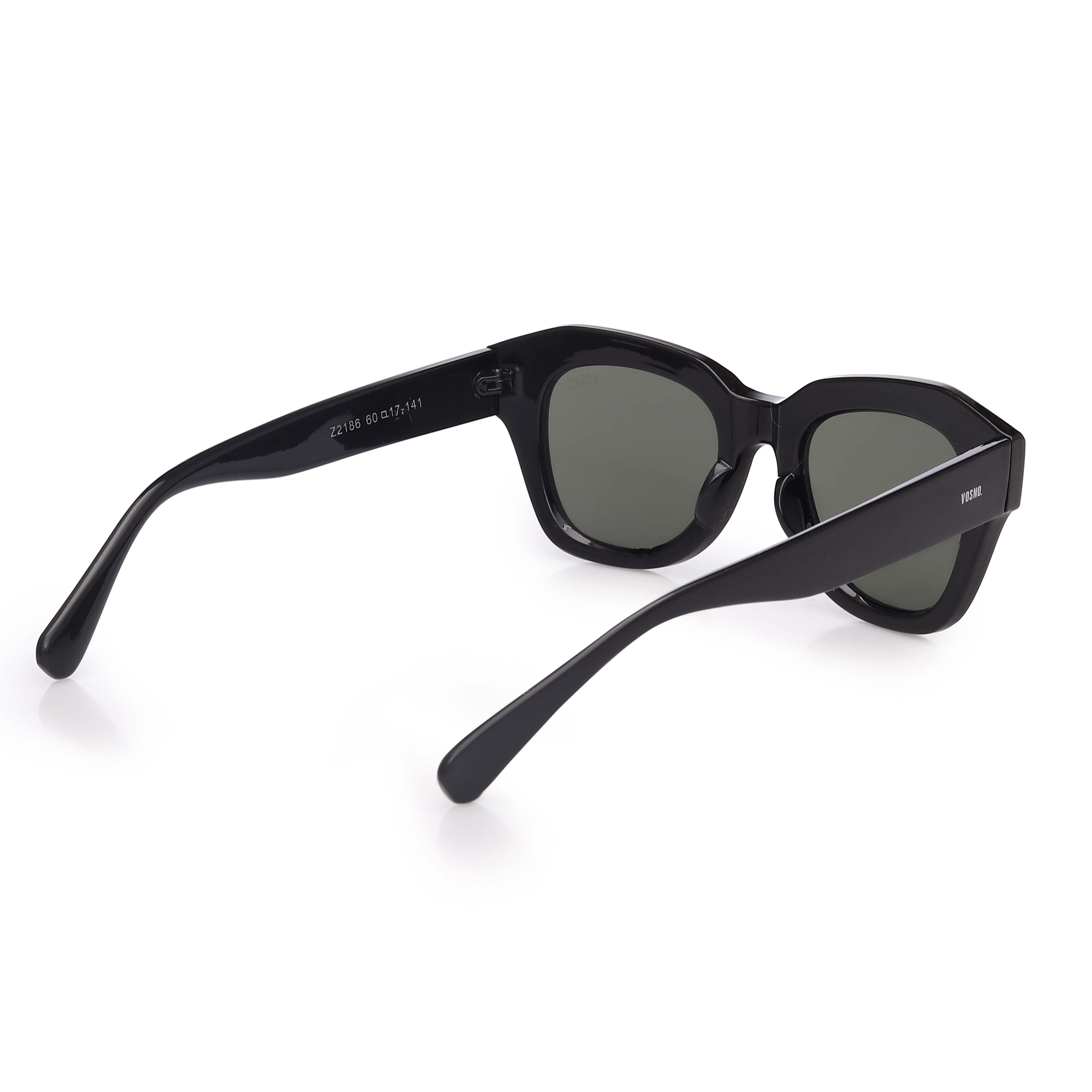 Veylin | Black Extra-Large Full Rim Wayfarer Sunglasses for Men & Women [Polarized] HASHTAG X VOSNO