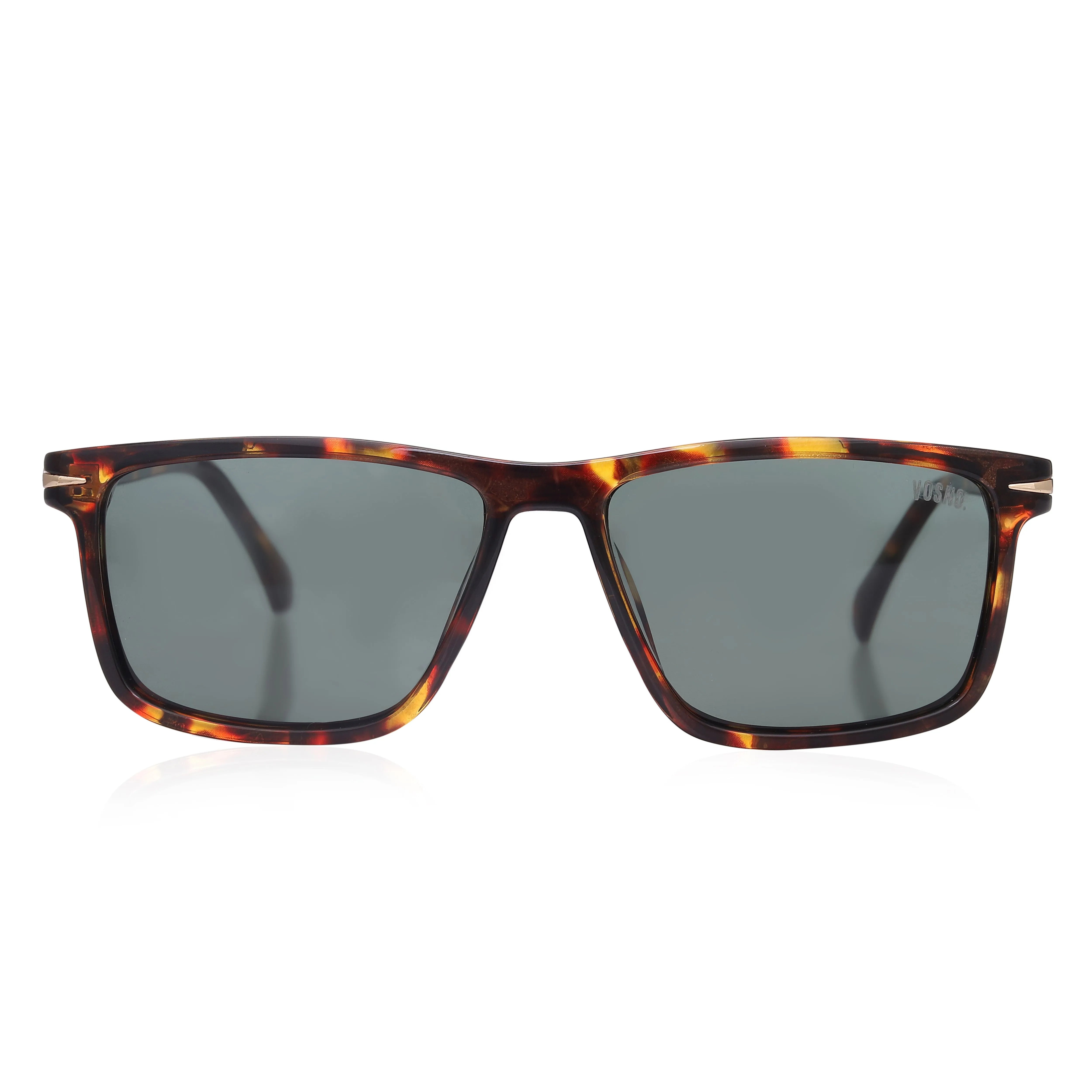 Xylen | Tiger Texture Extra-Large Full Rim Wayfarer Sunglasses for Men & Women [Polarized] HASHTAG X VOSNO