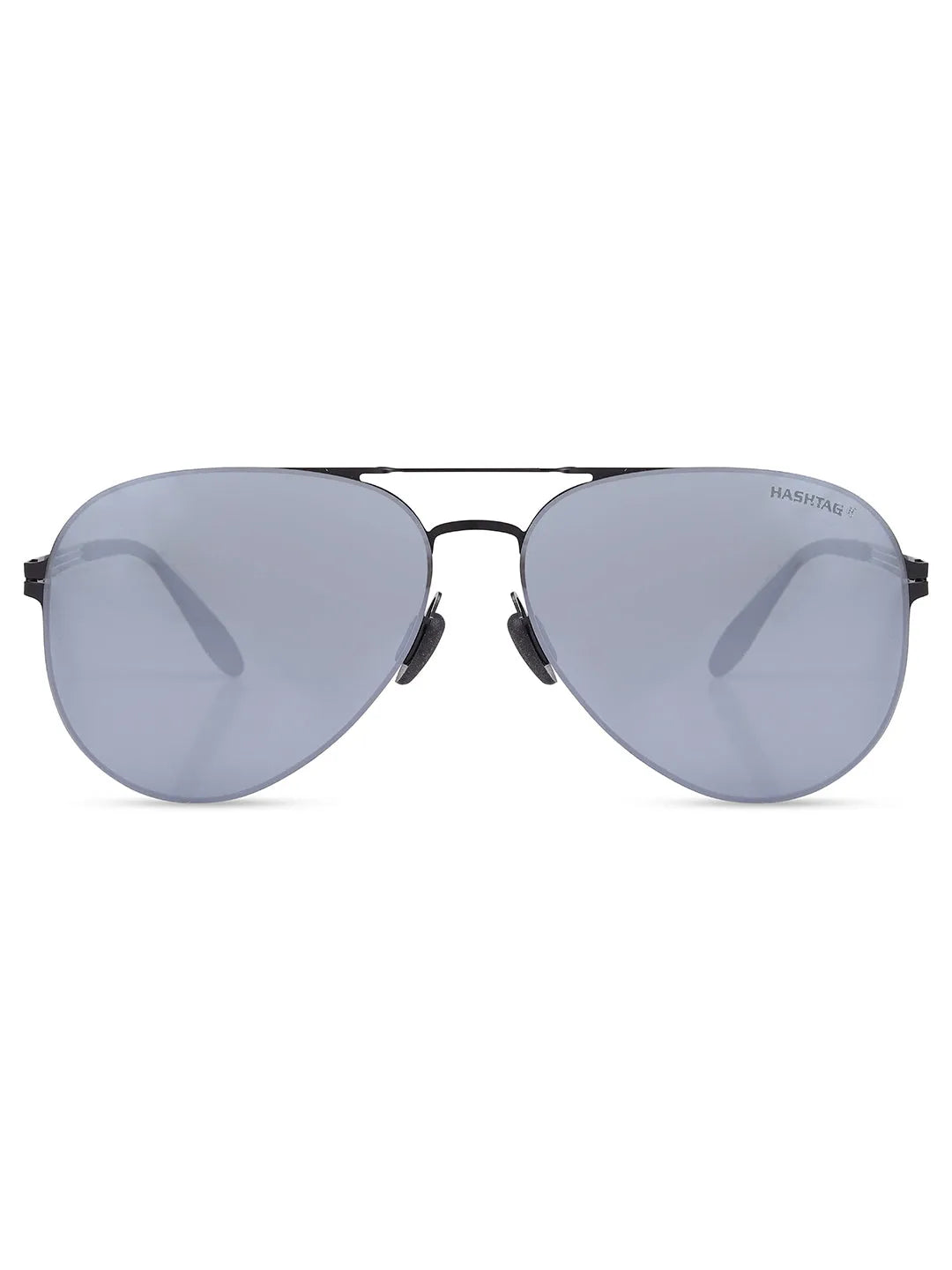 Aurion | Black Medium Full Rim Aviator Sunglasses for Men [Polarized]
