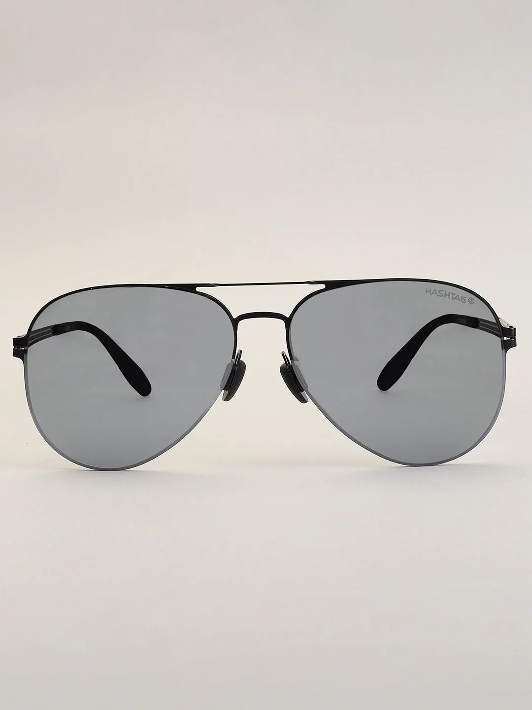 Aurion | Black Medium Full Rim Aviator Sunglasses for Men [Polarized]