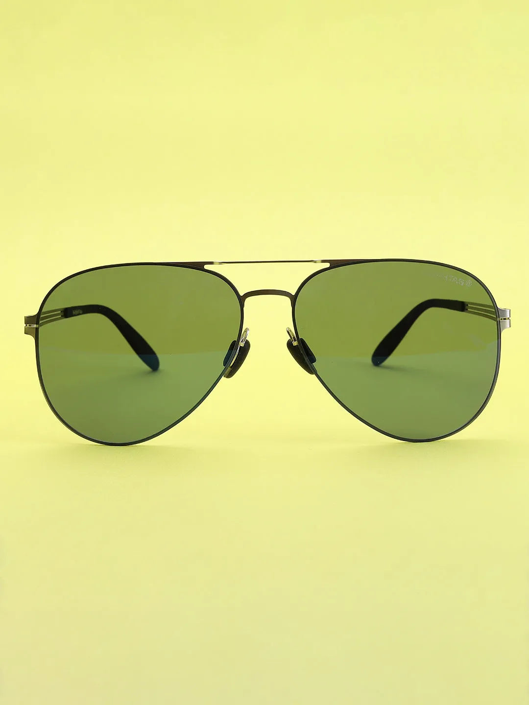 Aurion | Grey Medium Full Rim Aviator Sunglasses for Men [Polarized]