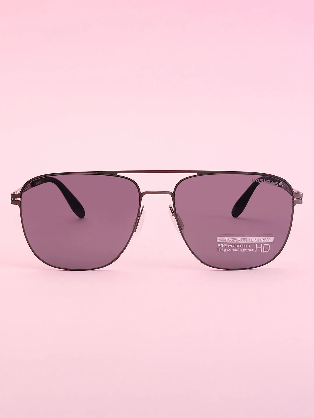 Helion | Grey Small Full Rim Square Sunglasses for Men [Polarized]